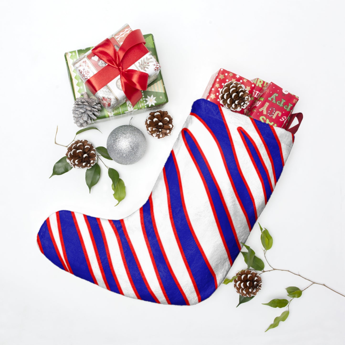 Oversized Bills Zubaz Christmas Stockings
