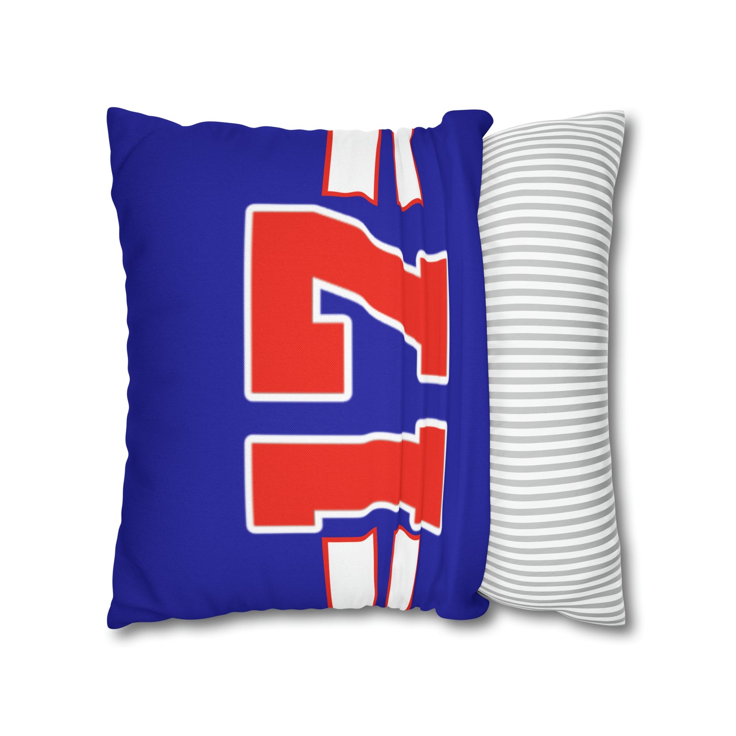 #17 Buffalo Bills Fan Spun Polyester Square Pillow Case