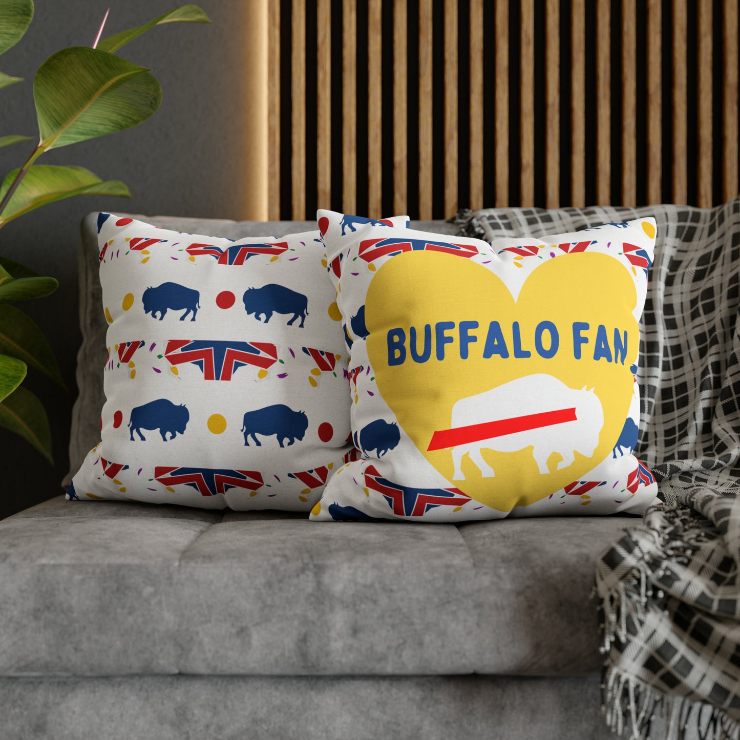 Buffalo Sports Fan Pillow Case