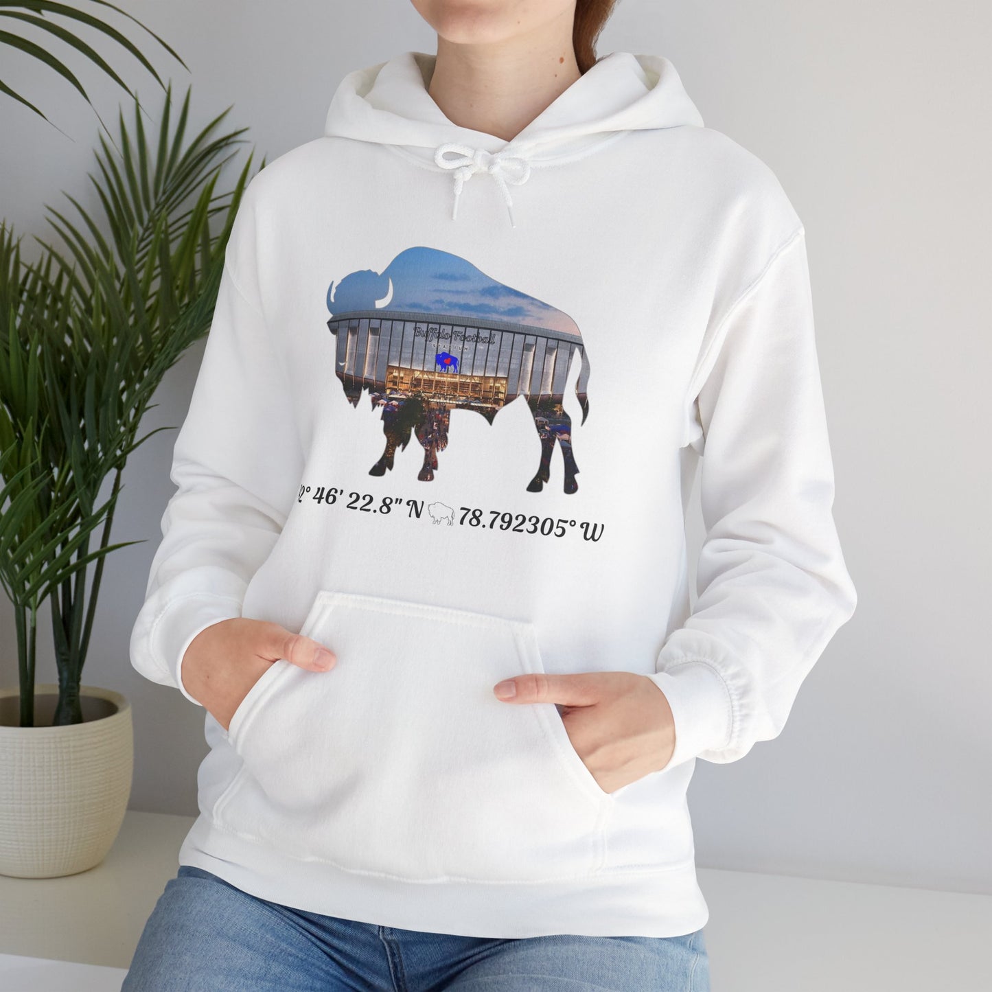 Welcome to Buffalo Football's New Stadium Unisex Heavy Blend™ Hooded Sweatshirt