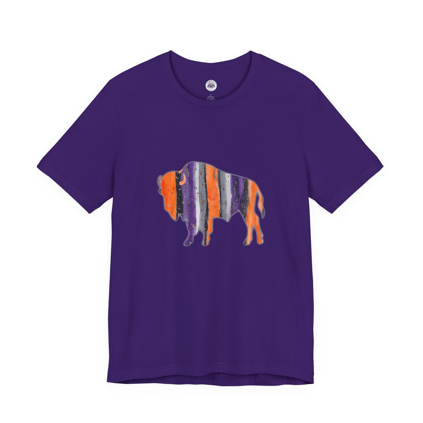 Bandits Watercolor Buffalo Unisex Short Sleeve Tee