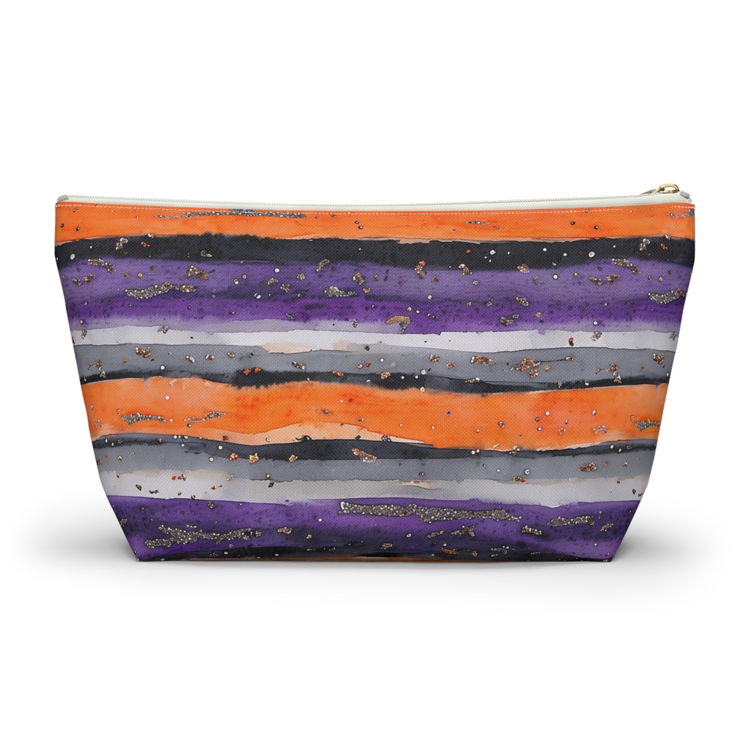 Bandits Watercolor Striped Accessory Pouch w T-bottom