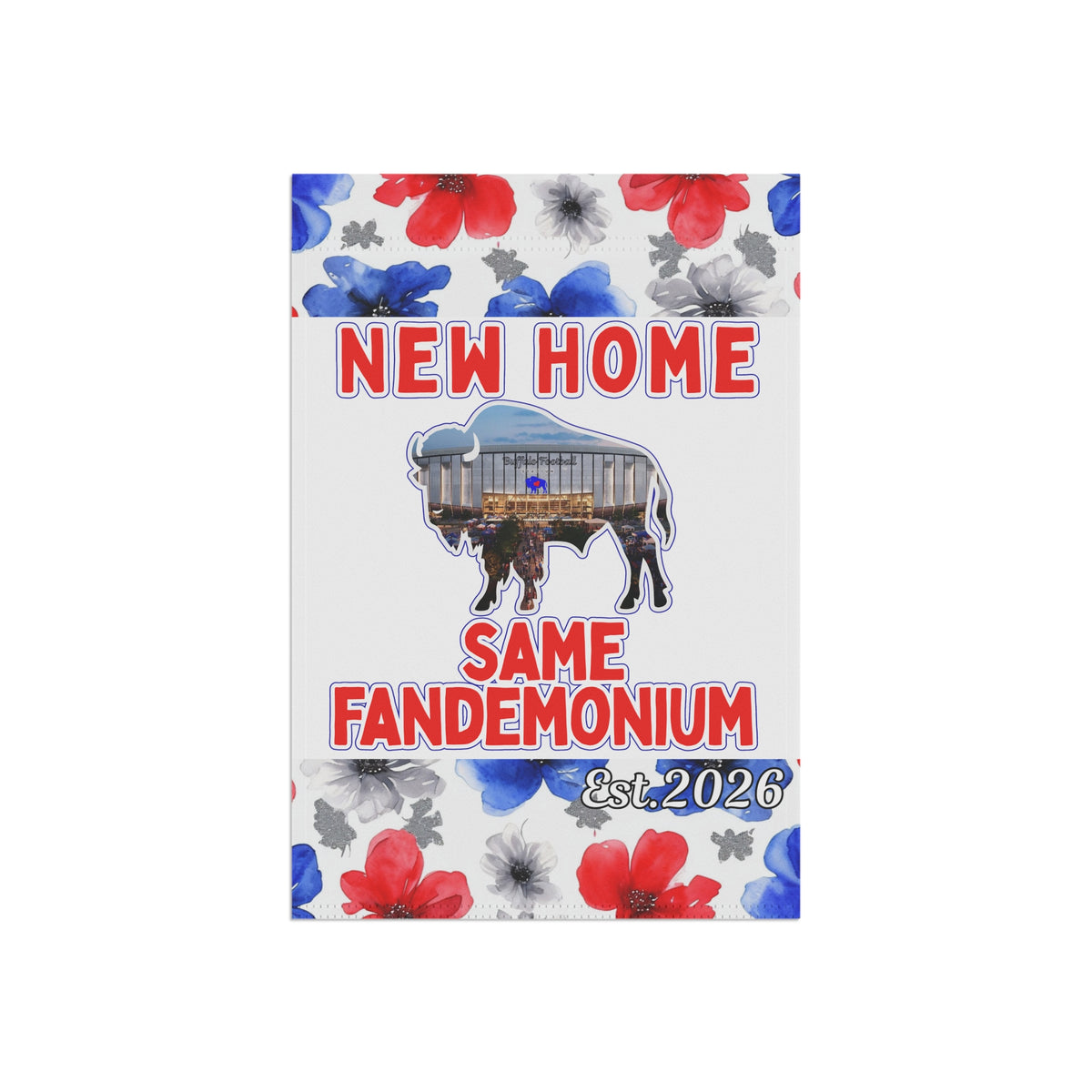 New Football Home 2026 Floral Garden Flags