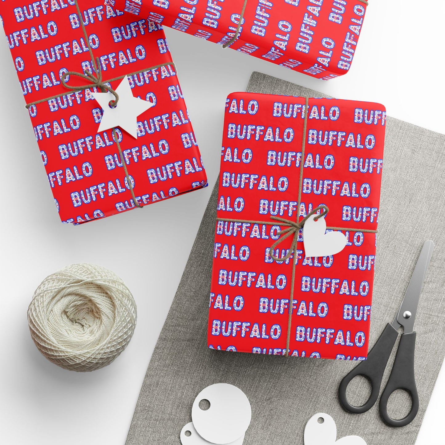 Buffalo Red Wrapping Paper