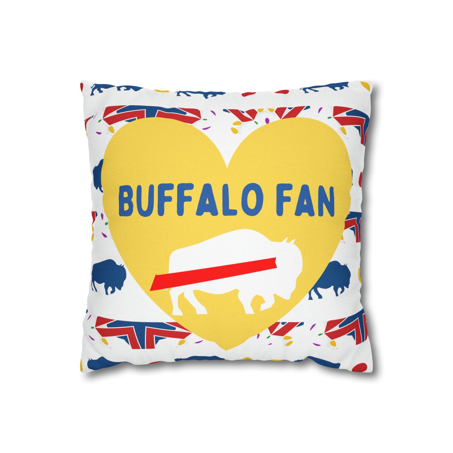 Buffalo Sports Fan Pillow Case