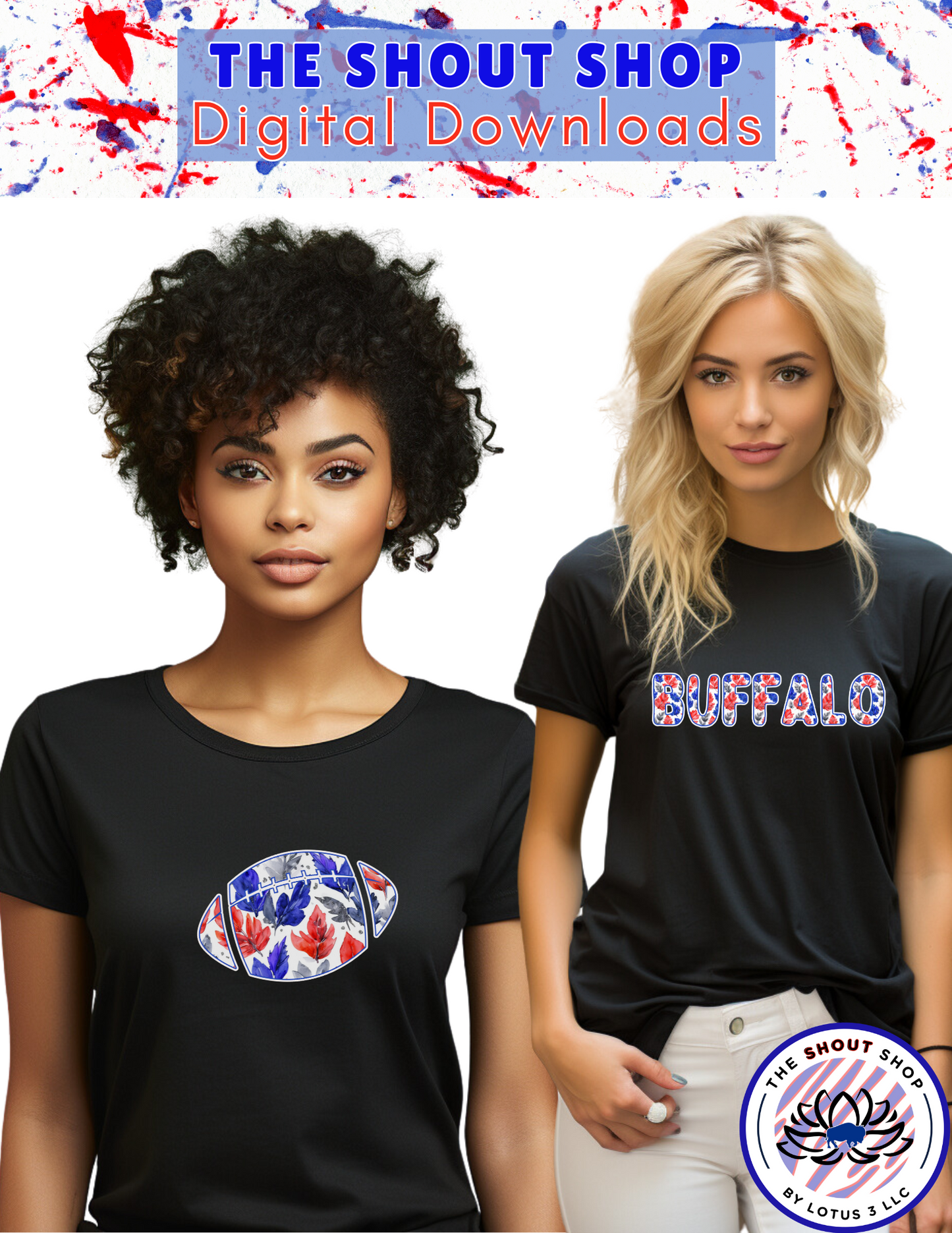 Buffalo Sports Digital Downloads MEGA COLLECTION ALL 13 COLLECTIONS: INCLUDES OVER 100 BUFFALO THEMED DIGITAL DOWNLOAD FILES THAT COME IN PNG FORMAT