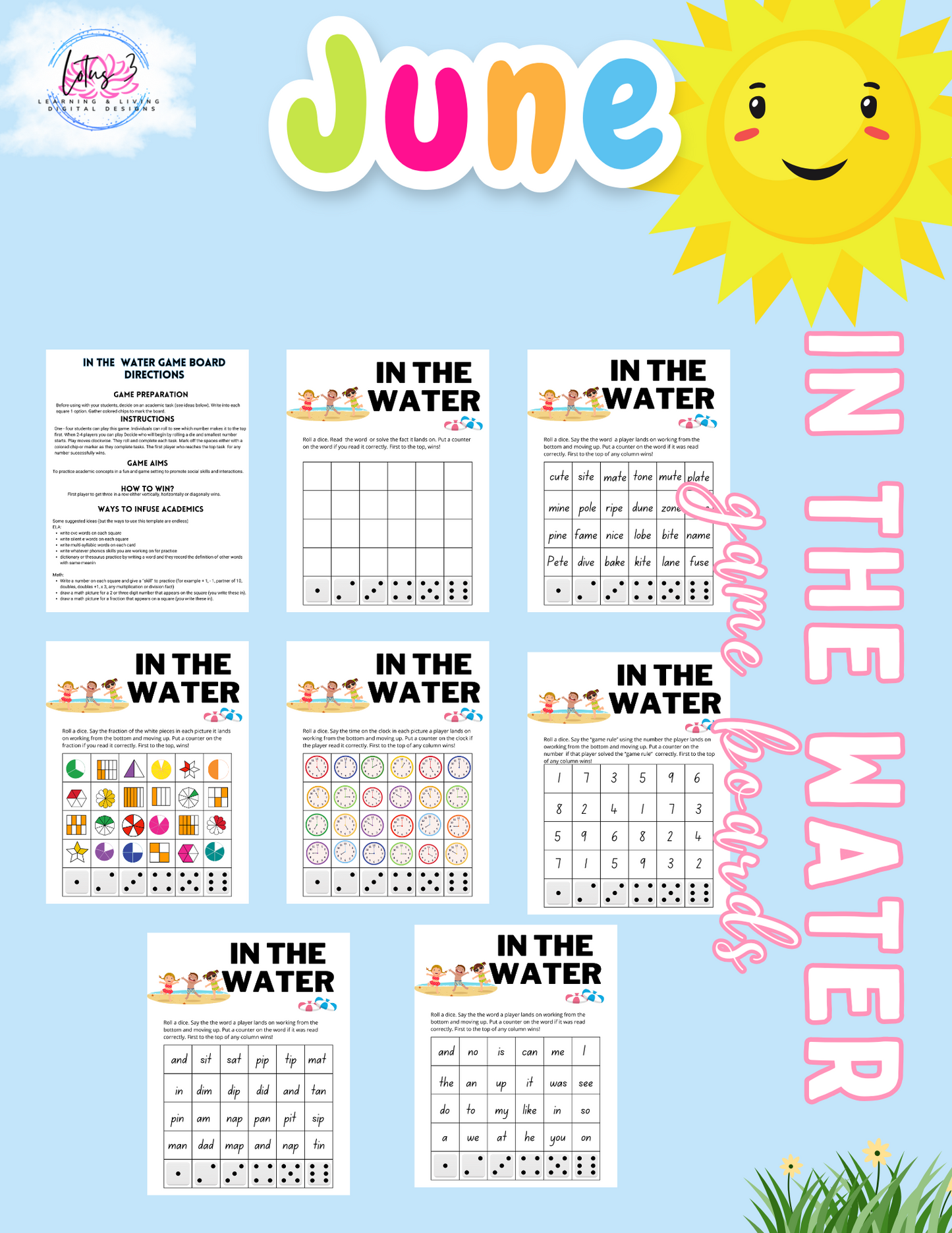 June Resources Packet (DIGITAL DOWNLOAD) Over 75 Activities