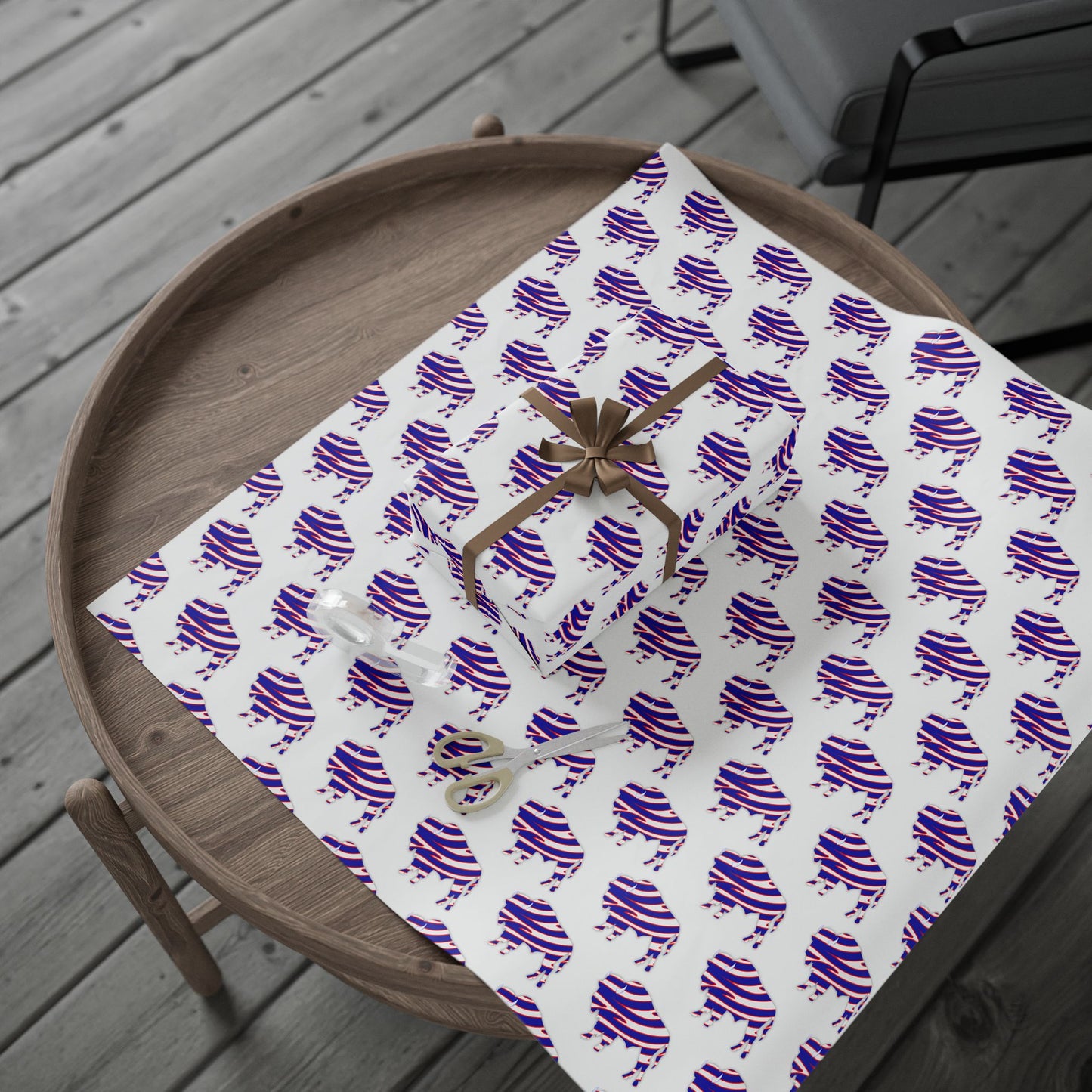 Striped Buffalo Wrapping Paper