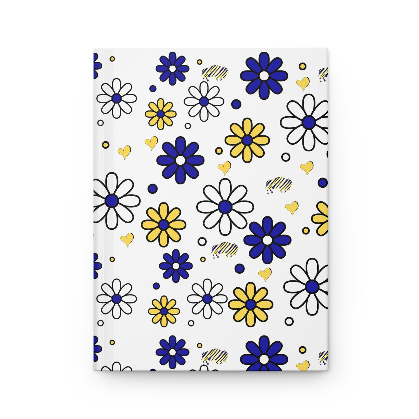 Sabres Flower Power 6" x 9" 150 Page (75 sheets) white lined paper Hardcover Journal