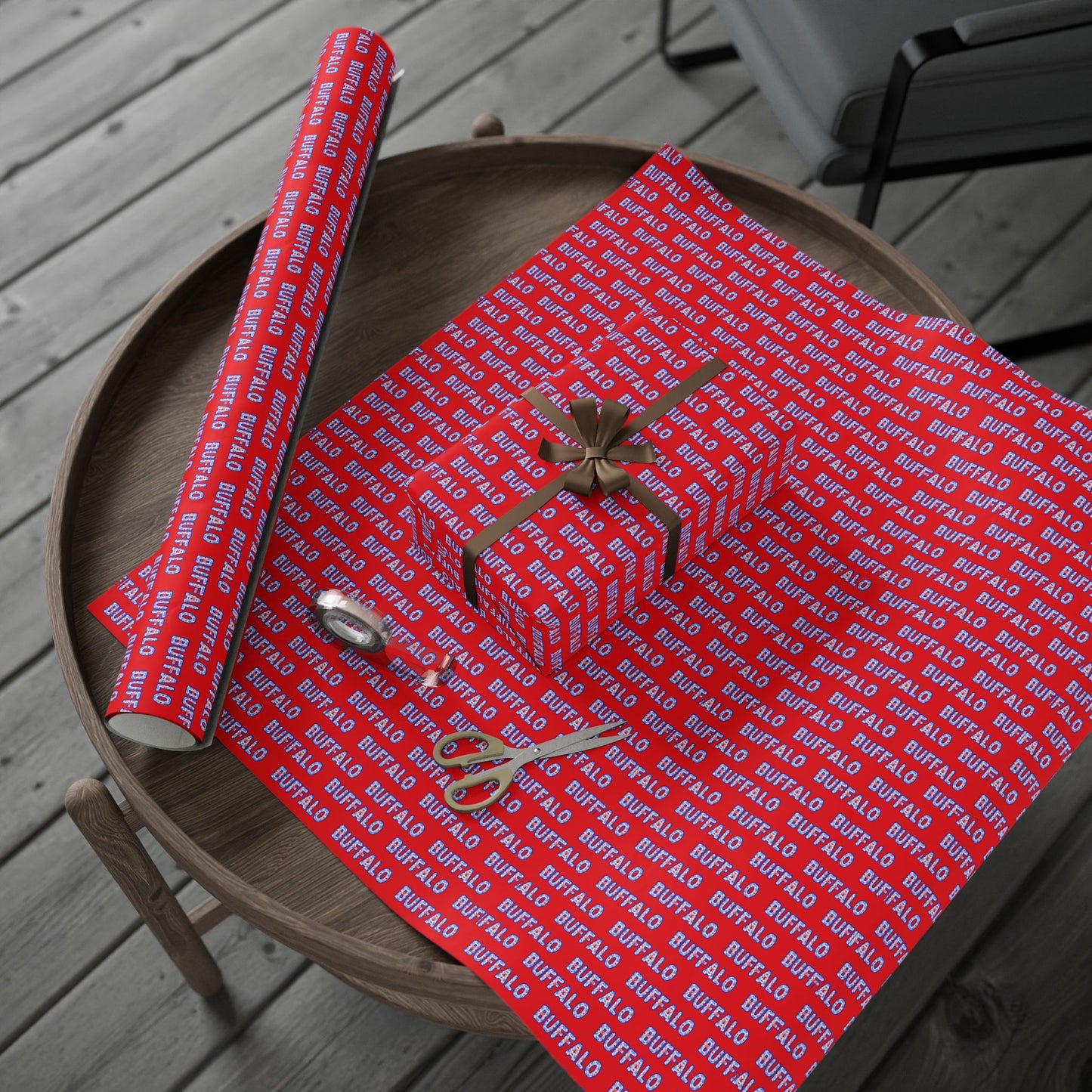 Buffalo Red Wrapping Paper