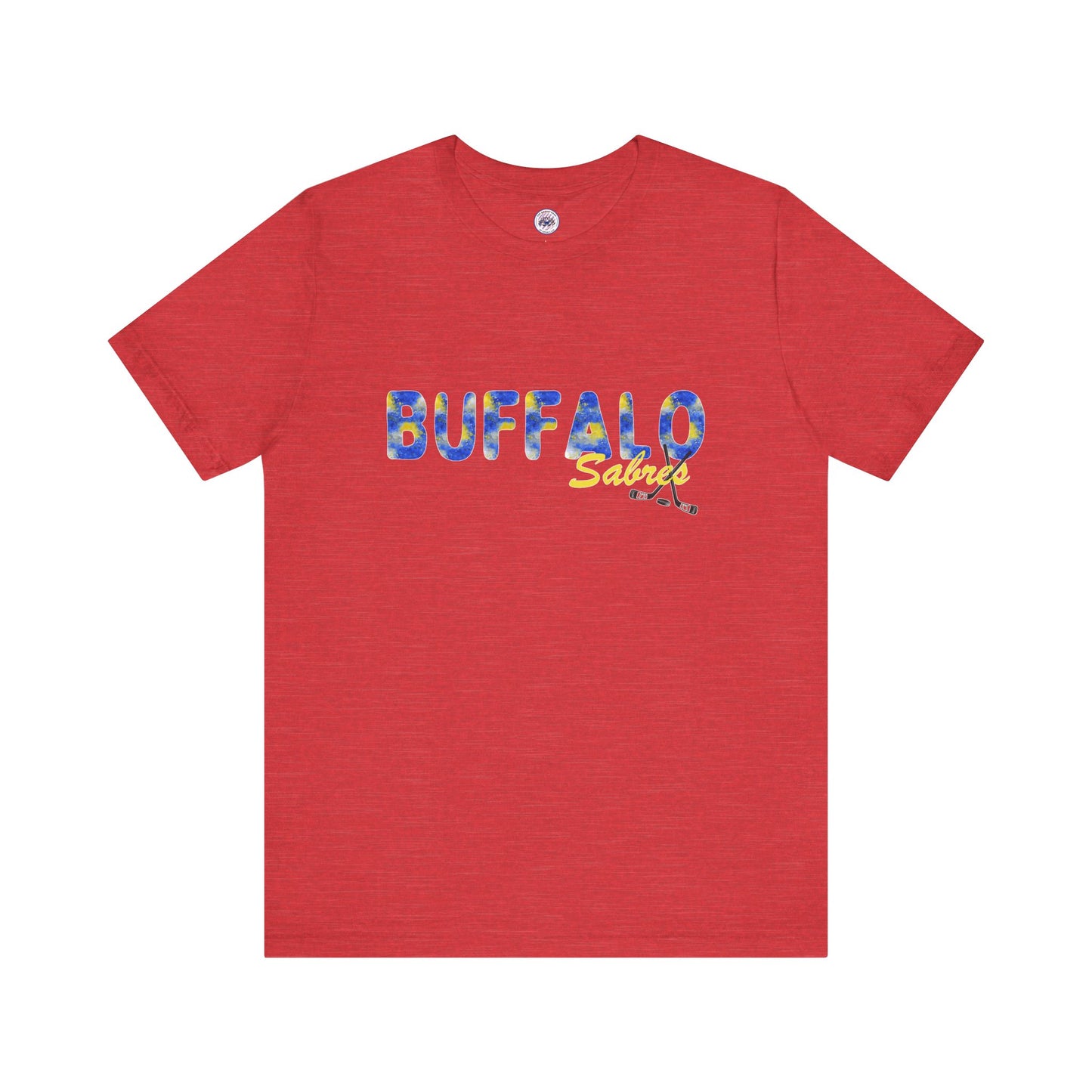 Sabres Watercolor Buffalo Unisex Short Sleeve Tee