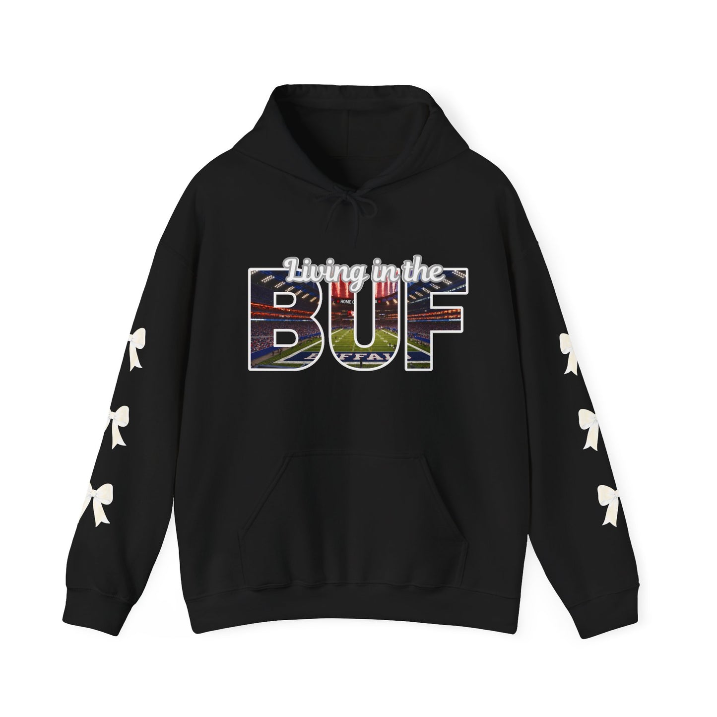 BUF Buffalo Bills Stadium Unisex Heavy Blend™ Hooded Sweatshirt