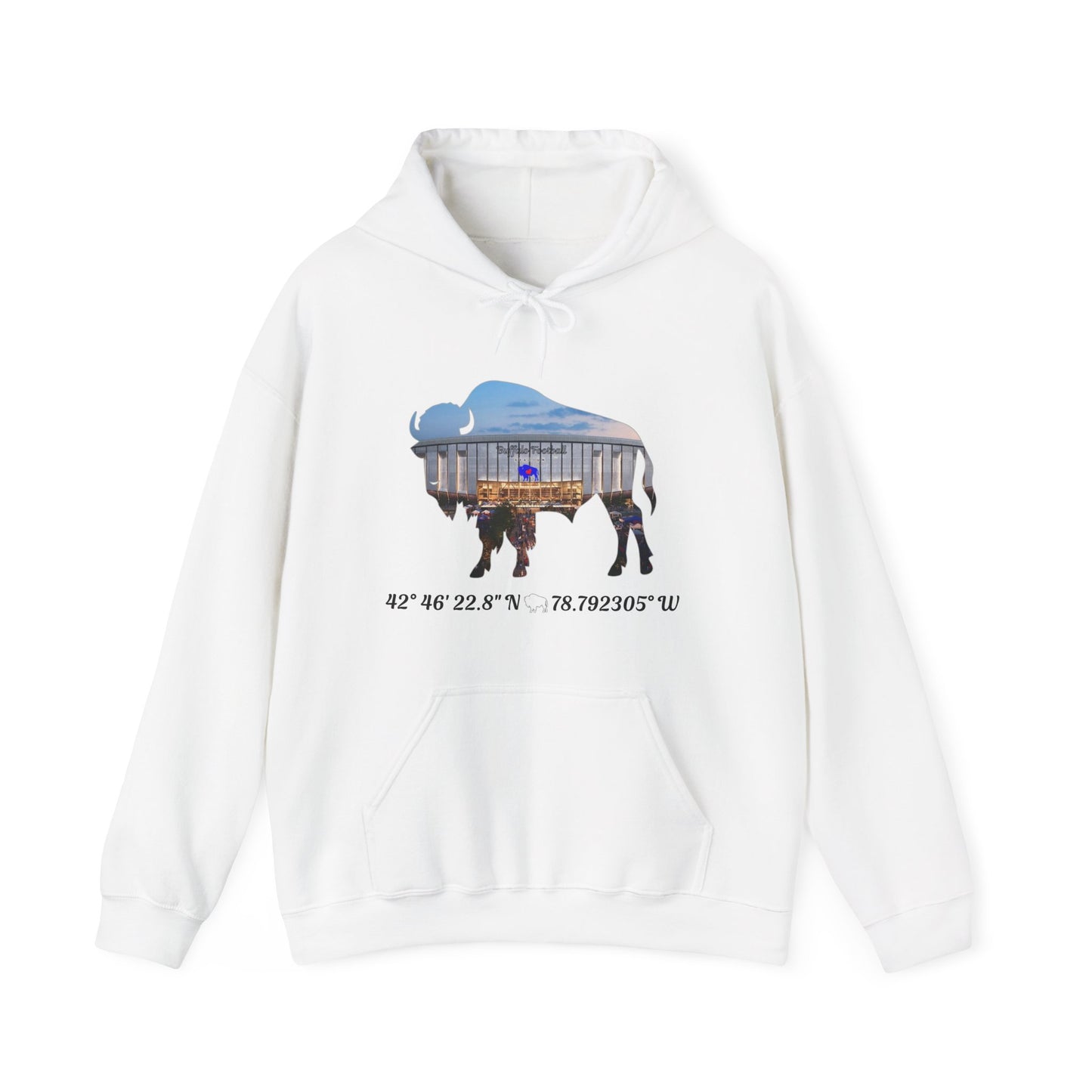 Welcome to Buffalo Football's New Stadium Unisex Heavy Blend™ Hooded Sweatshirt