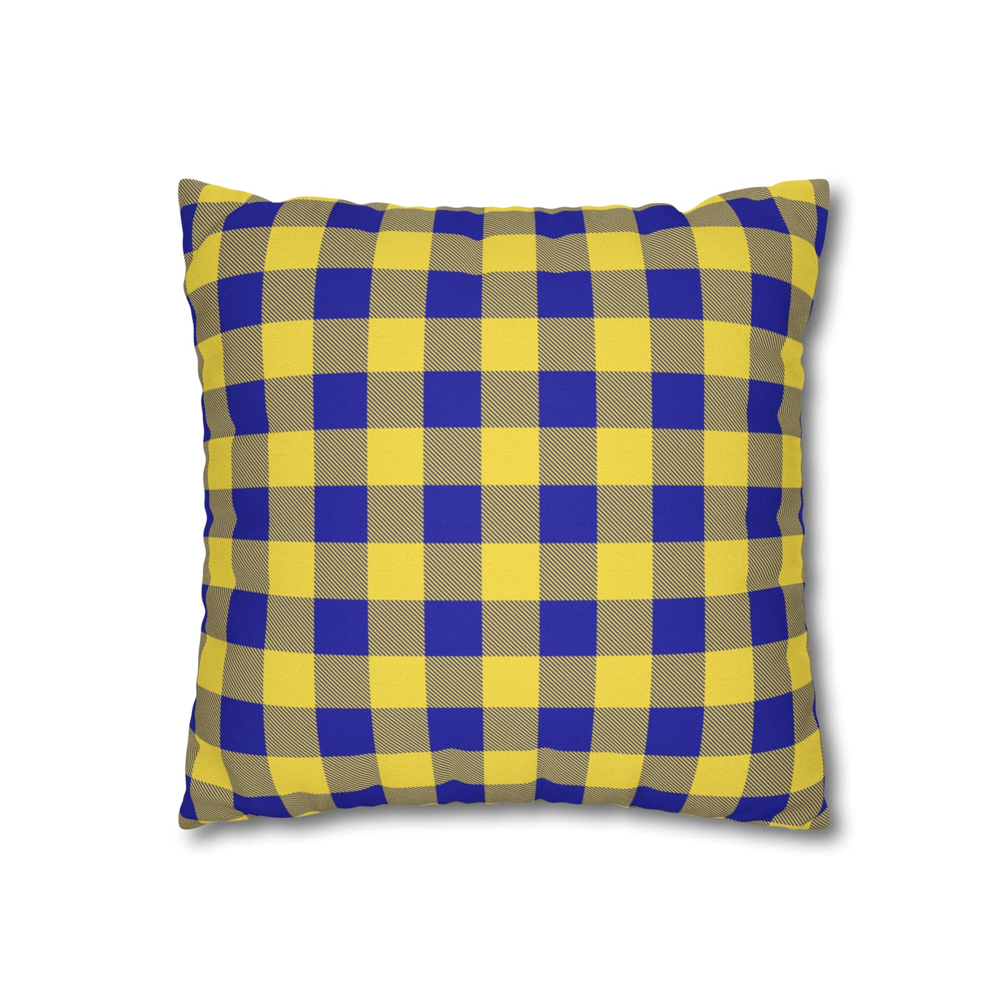 Sabres Buffalo Plaid Spun Polyester Square Pillow Case