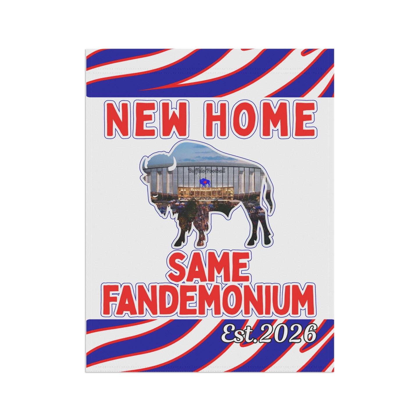New Football Home 2026 Animal Striped Garden Flags