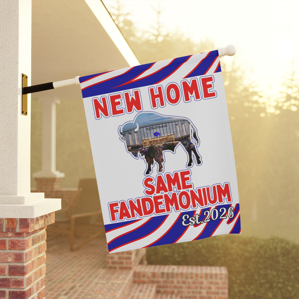 New Football Home 2026 Animal Stripes Garden Flags