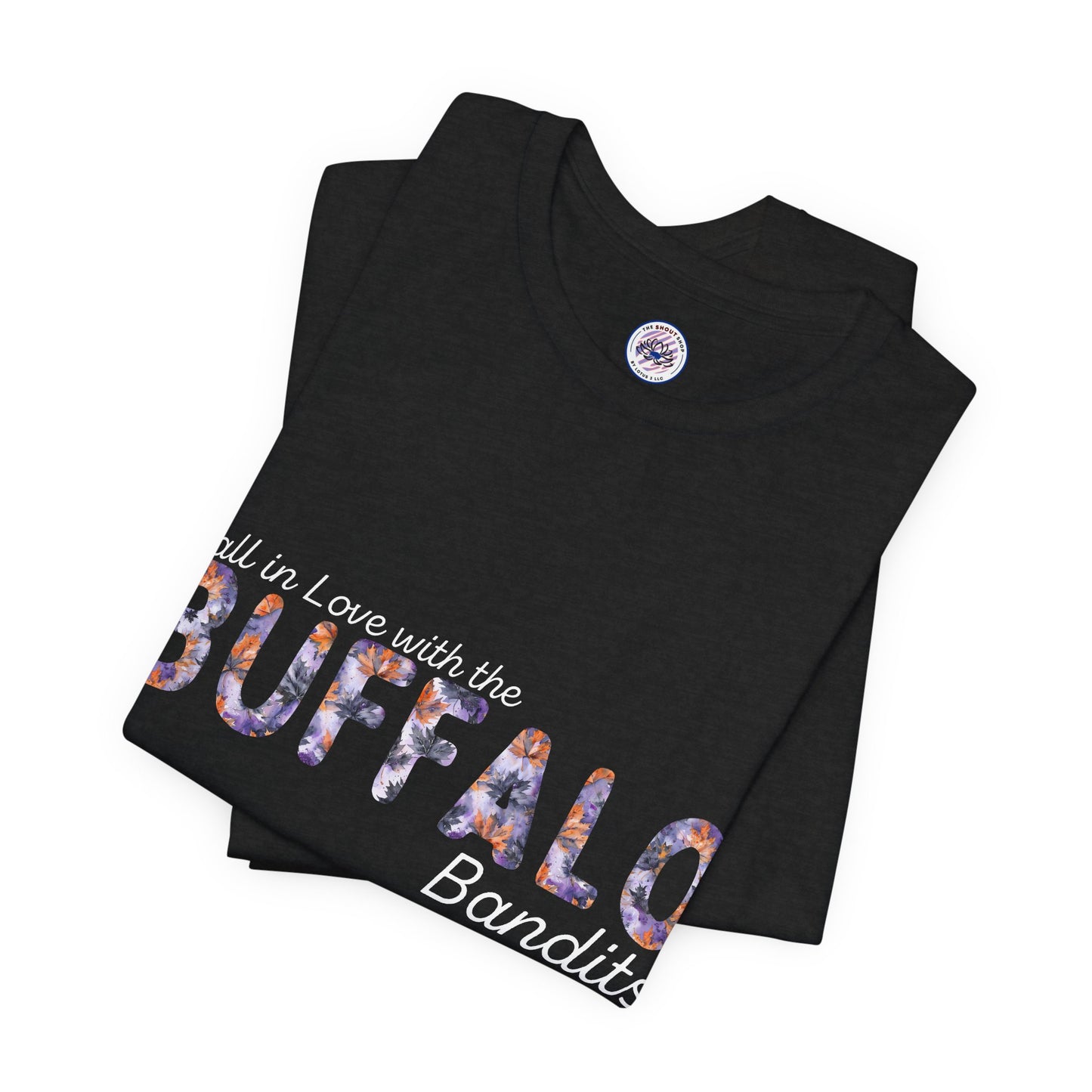 Fall in Love with the Bandits Watercolor Buffalo Leaves T-Shirt