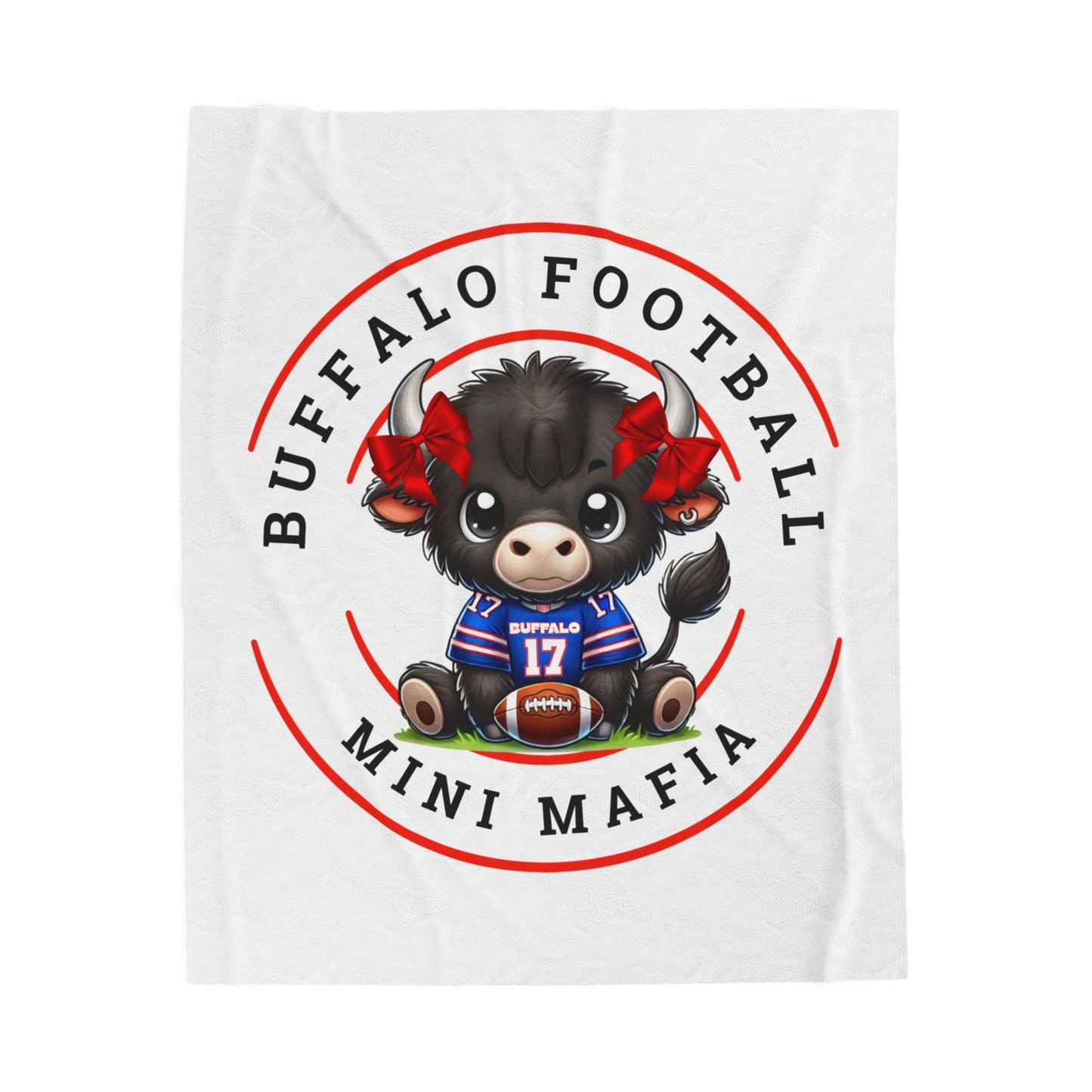 Children’s Buffalo Football Velveteen Blanket – Cozy Comfort for Little Fans Style #5