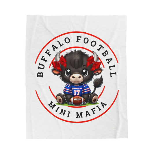 Children’s Buffalo Football Velveteen Blanket – Cozy Comfort for Little Fans Style #5