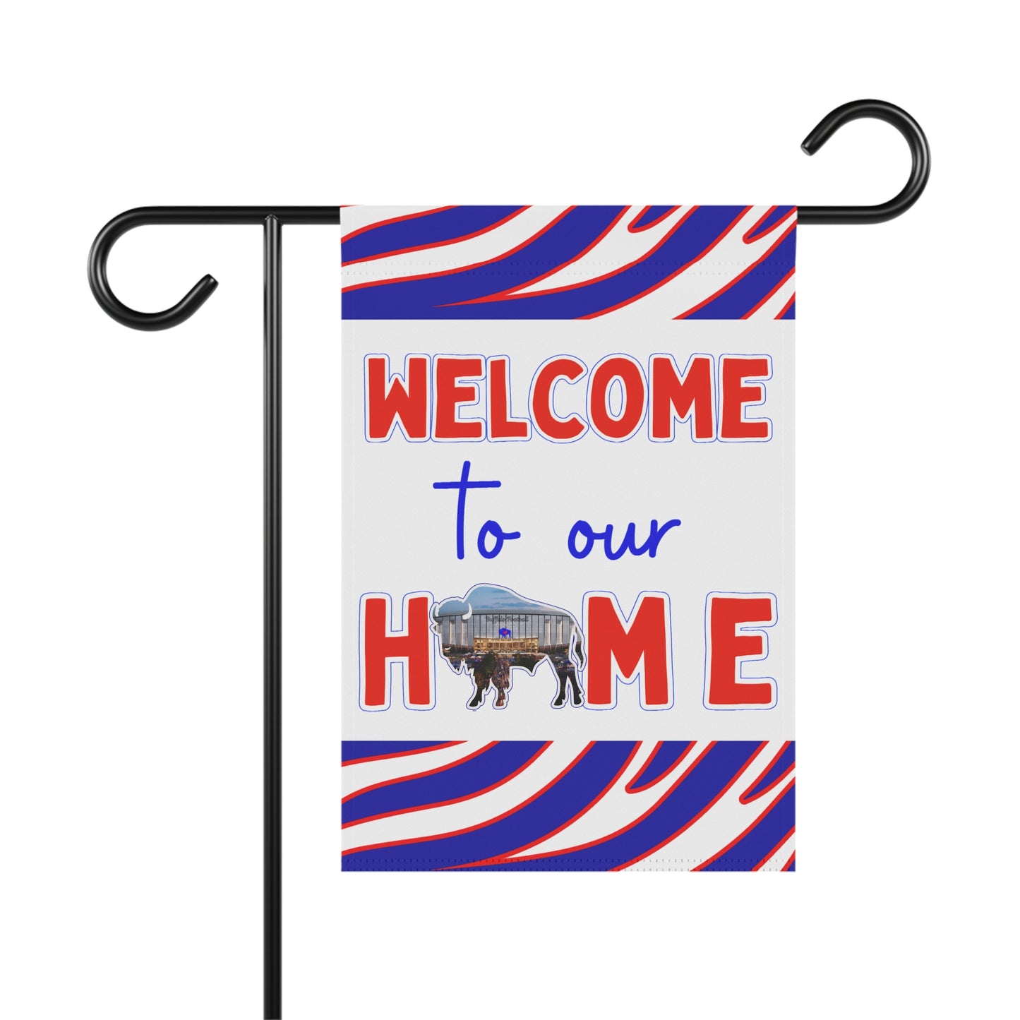 Welcome to our New Home - New Stadium 2026 Animal Stripes Garden Flags