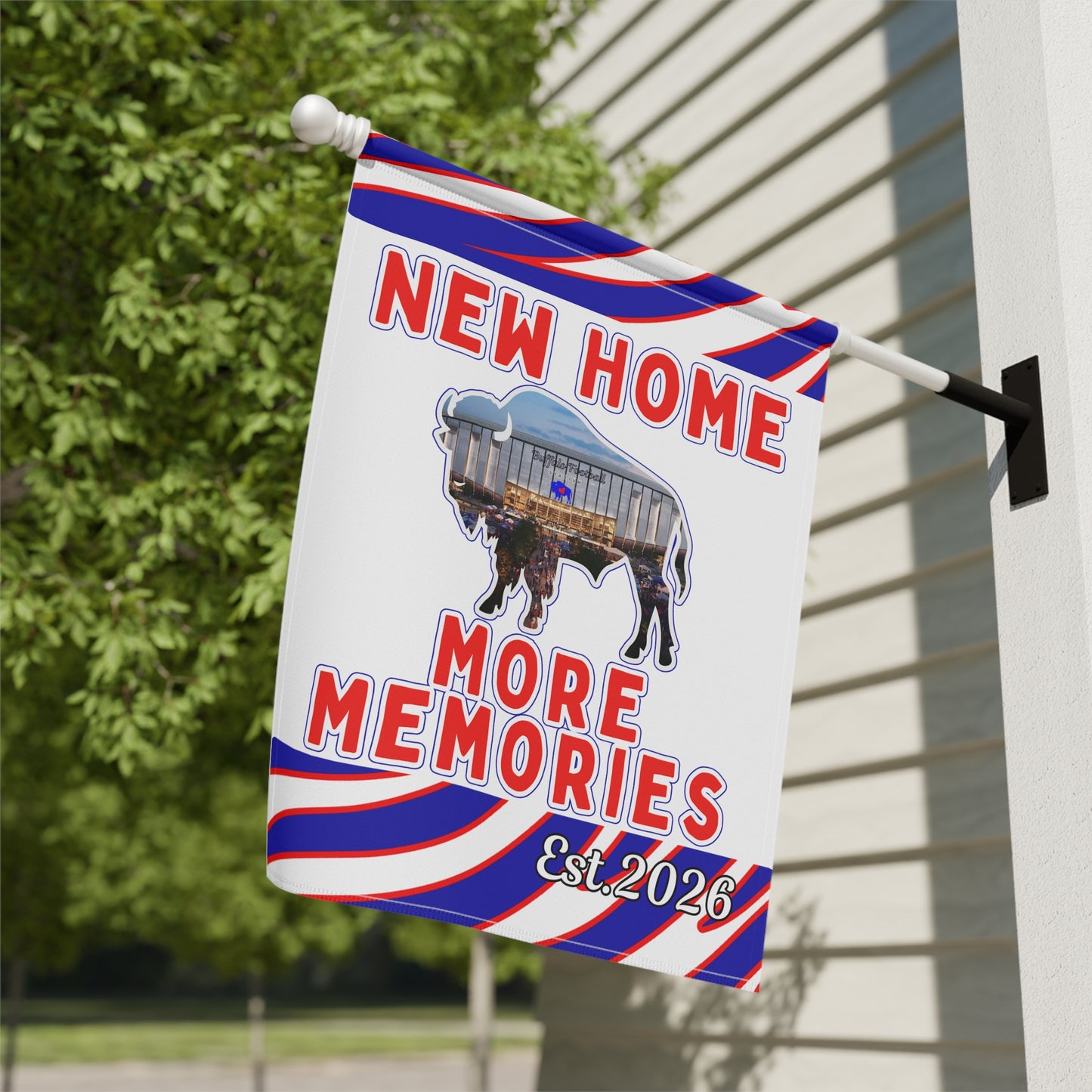 New Football Home 2026 Animal Stripes Garden Flags