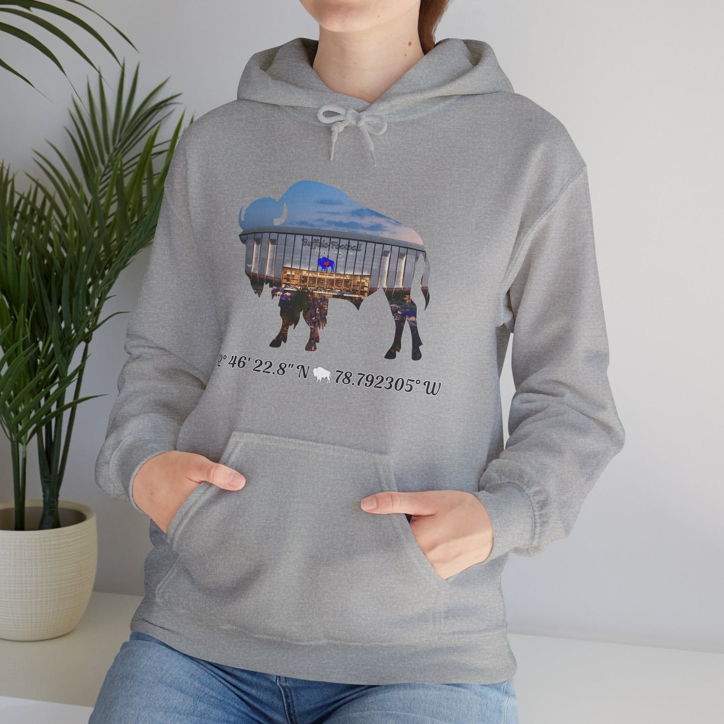 Welcome to Buffalo Football's New Stadium Unisex Heavy Blend™ Hooded Sweatshirt