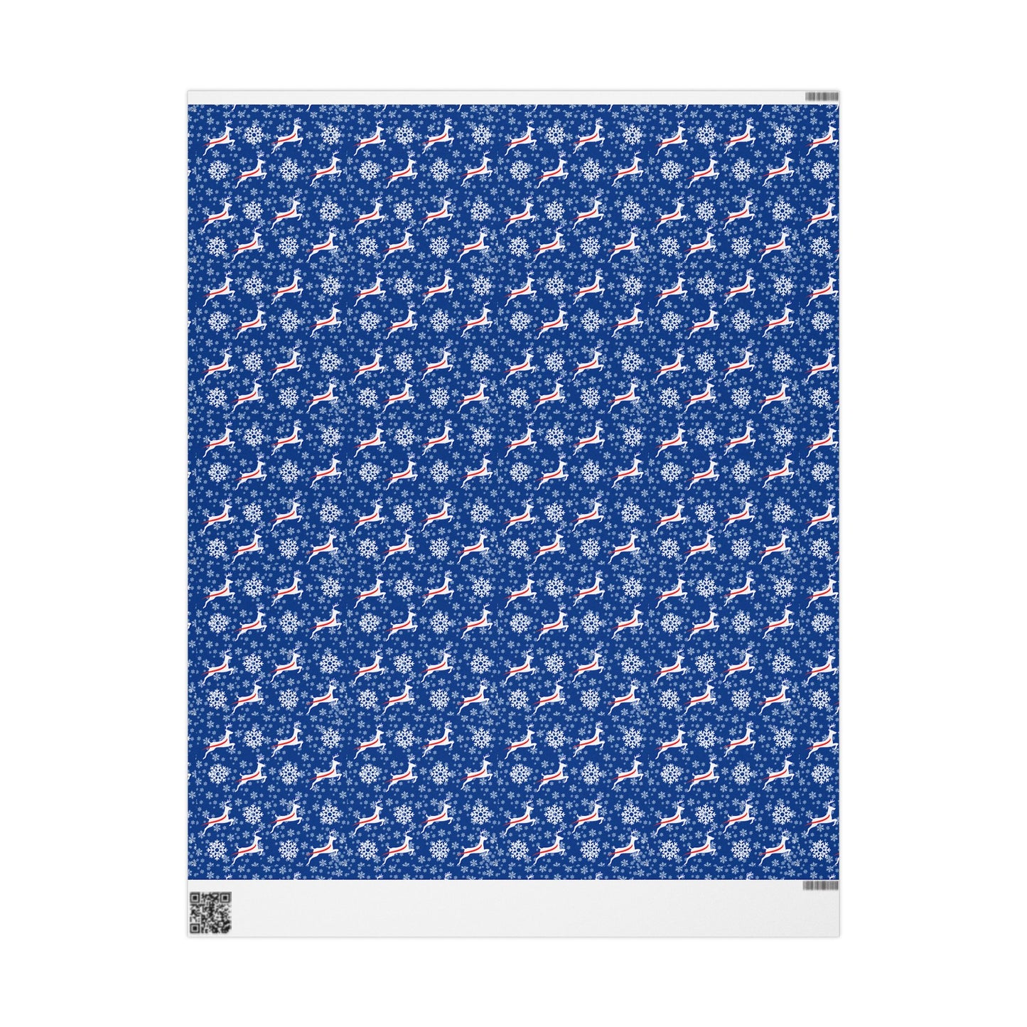 Blue Billmas Wrapping Paper