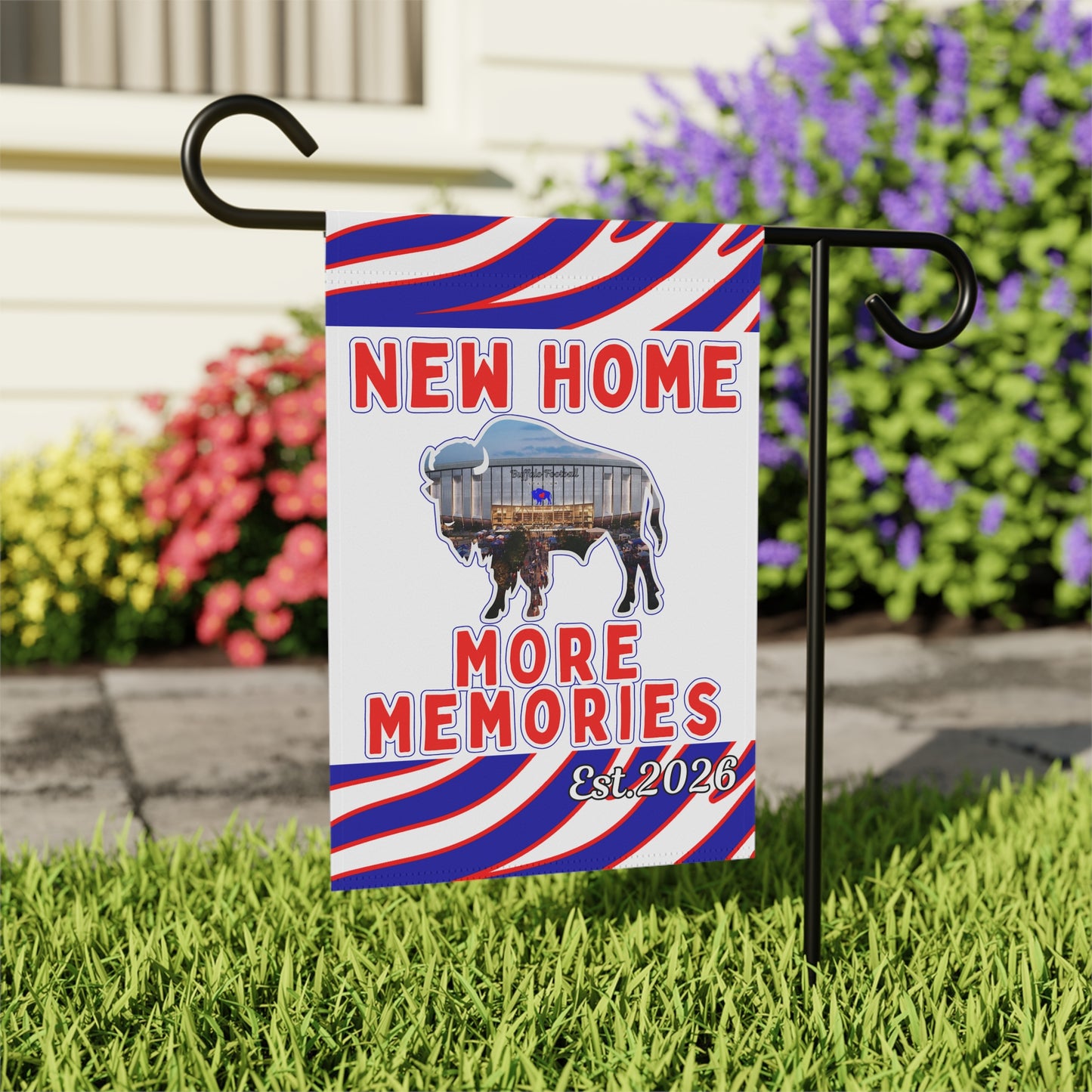 New Football Home 2026 Animal Stripes Garden Flags