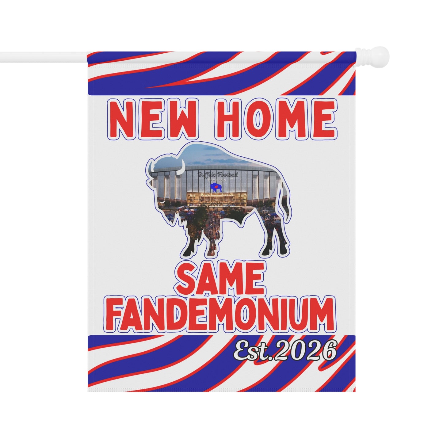 New Football Home 2026 Animal Striped Garden Flags