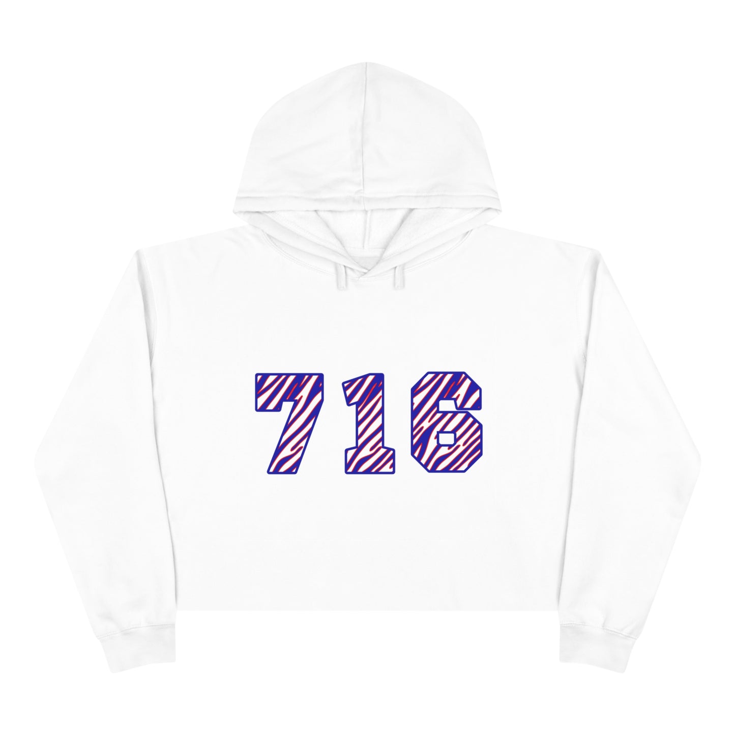 716 Zubaz Crop Hoodie