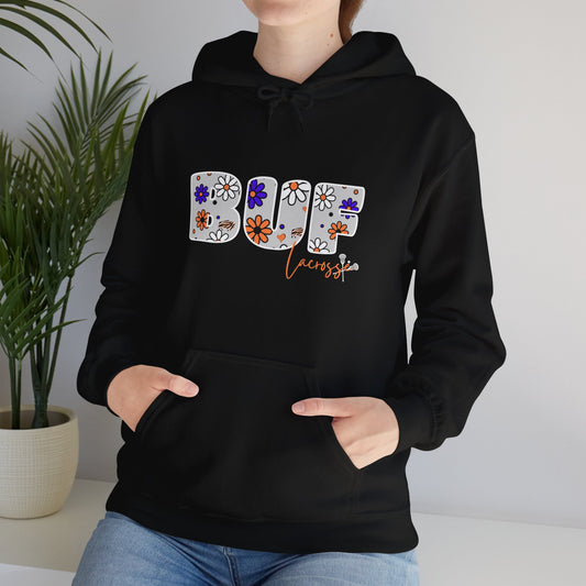 BUF Lacrosse Unisex Heavy Blend™ Hooded Sweatshirt ~ Flower Power Design