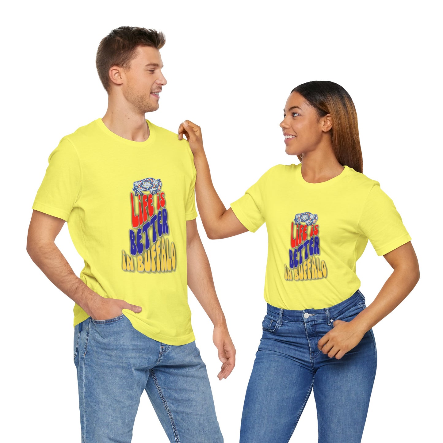 Life is Better in Buffalo Unisex Jersey Short Sleeve Tee