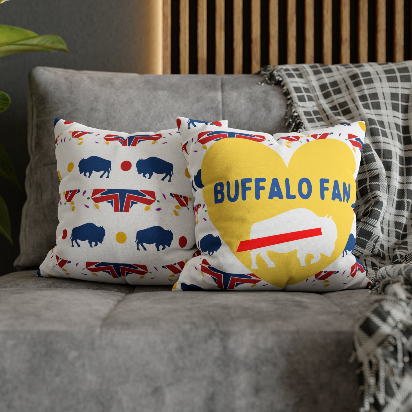 Buffalo Sports Fan Pillow Case