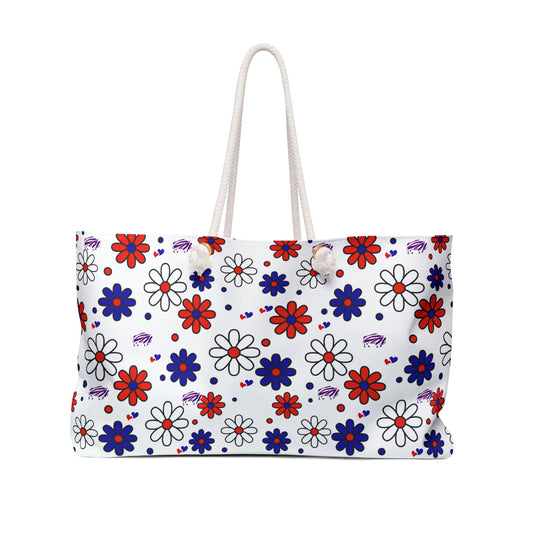 Flower Power  Buffalo Bills Weekender Bag