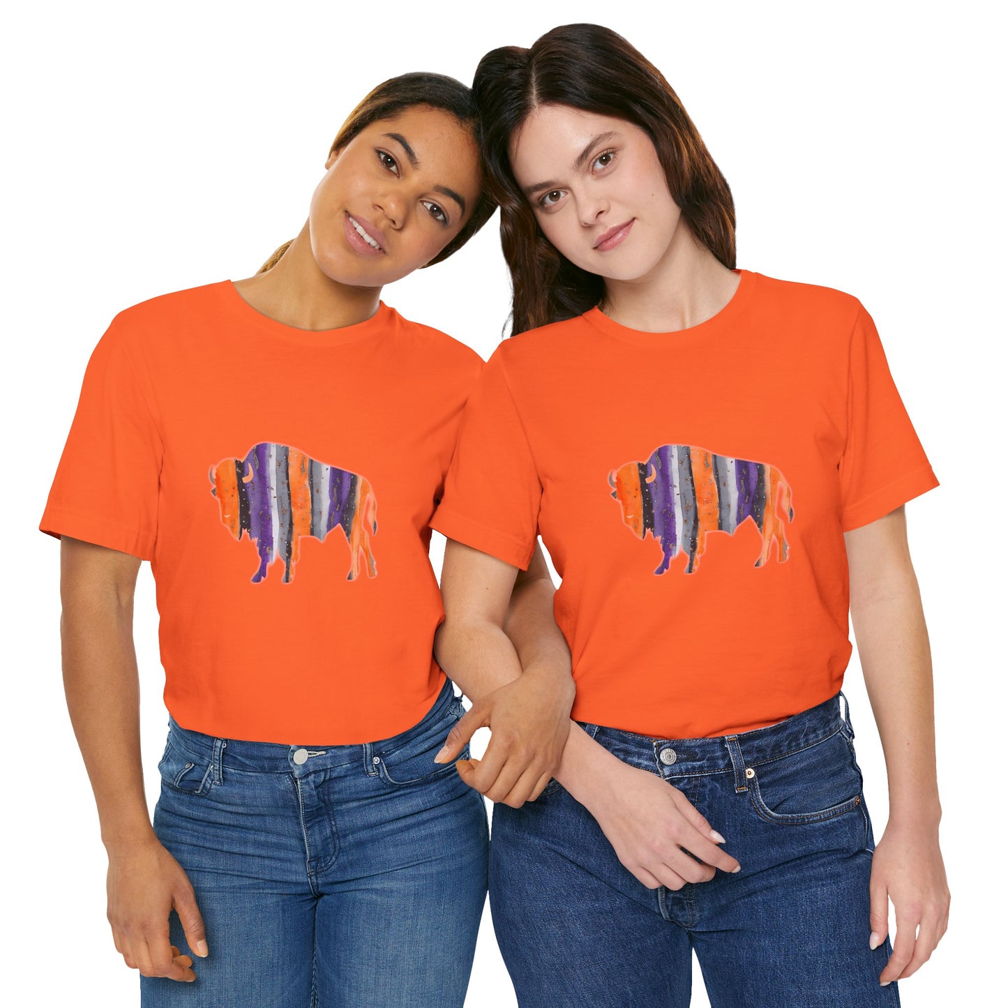Bandits Watercolor Buffalo Unisex Short Sleeve Tee