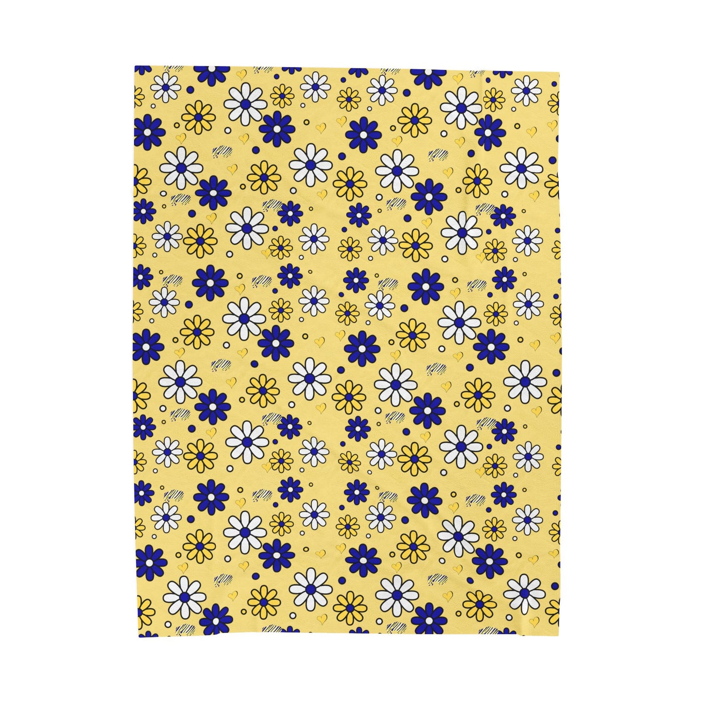 Buffalo Sabres Flower Power Velveteen Plush Blanket