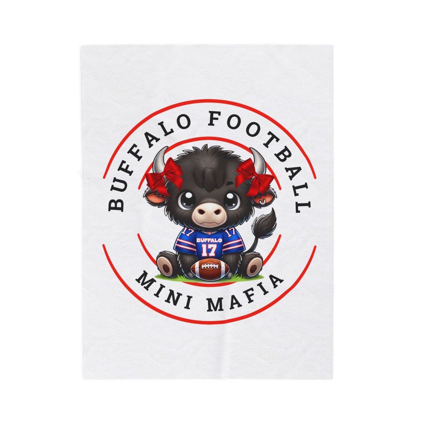 Children’s Buffalo Football Velveteen Blanket – Cozy Comfort for Little Fans Style #5