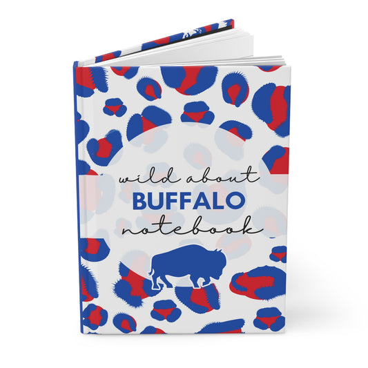 Wild About BUFFALO 6" x 9" 150 Page (75 sheets) white lined paper Hardcover Journal Matte (Pattern #5)