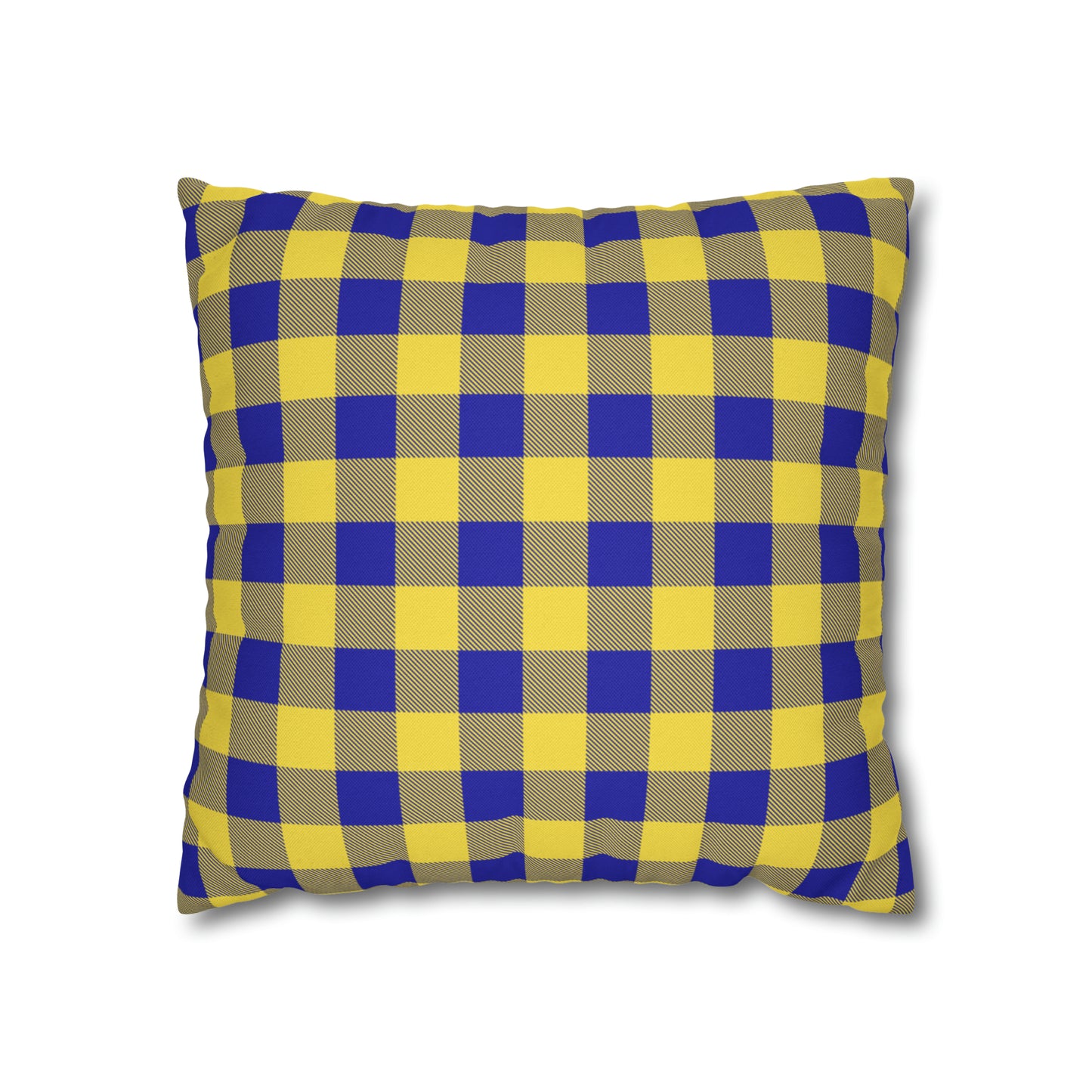 Sabres Buffalo Plaid Spun Polyester Square Pillow Case