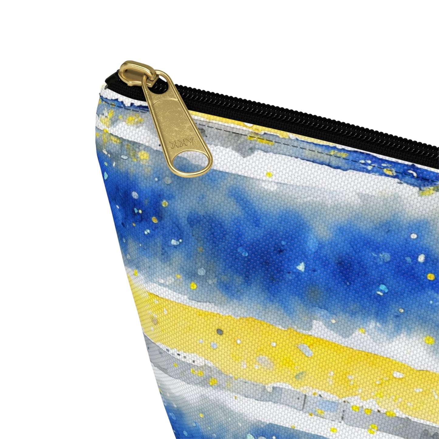 Sabres Watercolor Striped Accessory Pouch w T-bottom