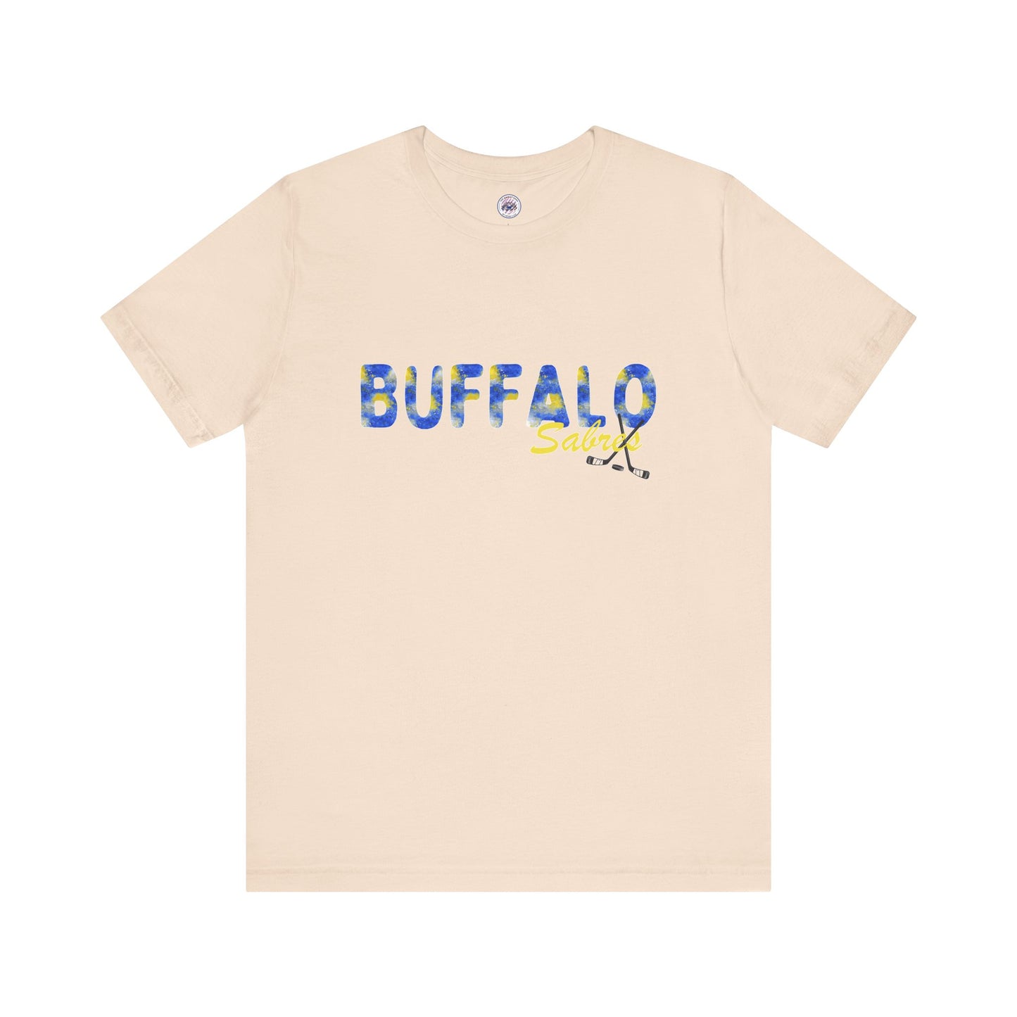 Sabres Watercolor Buffalo Unisex Short Sleeve Tee