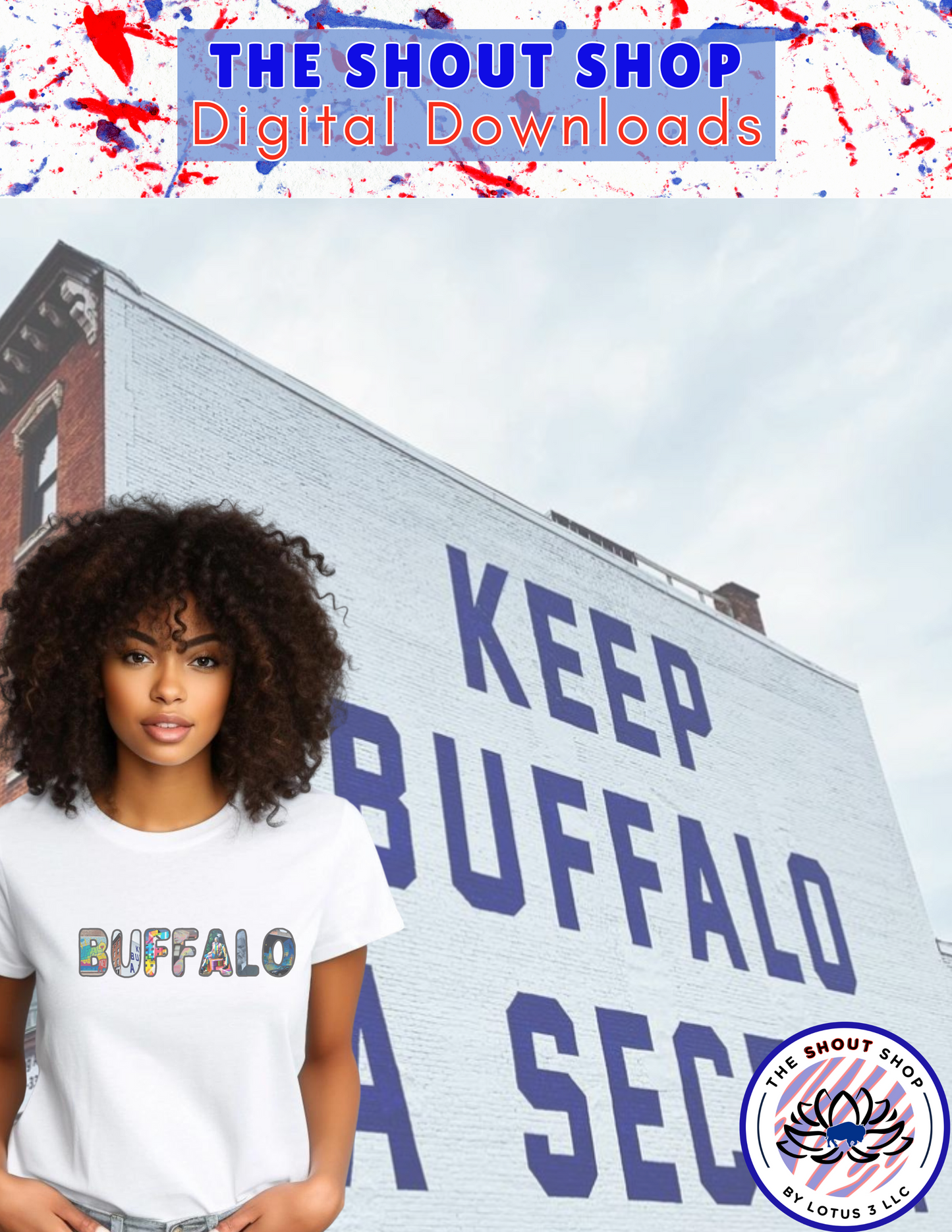 Buffalo Sports Digital Downloads COLLECTION #4: INCLUDES 8 BUFFALO THEMED DIGITAL DOWNLOAD FILES THAT COME IN PNG FORMAT