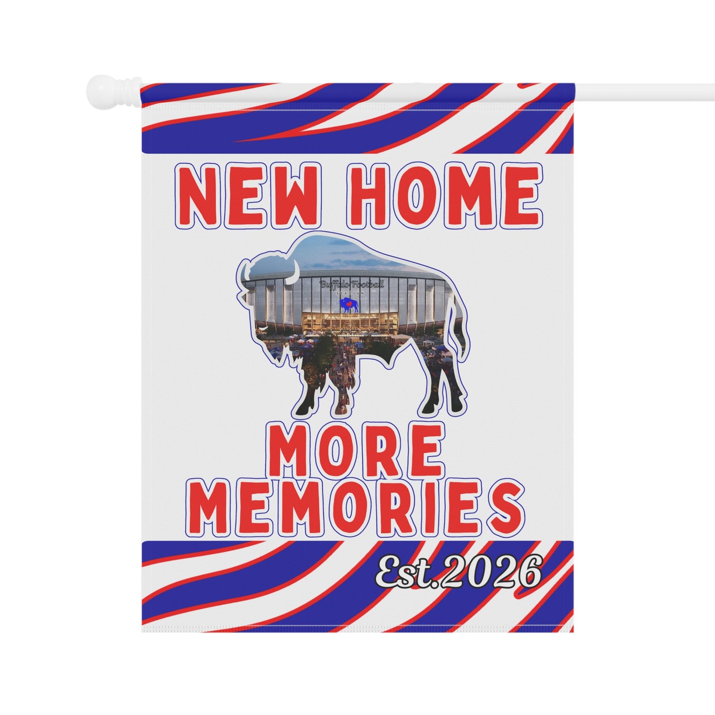New Football Home 2026 Animal Stripes Garden Flags