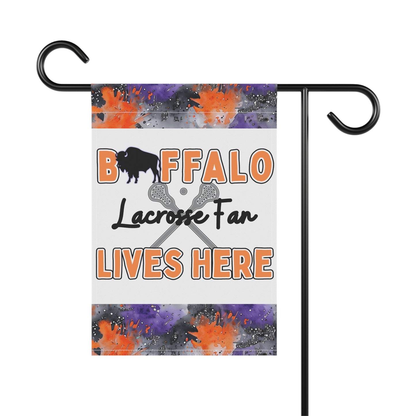 Buffalo Lacrosse Fan Garden Flag