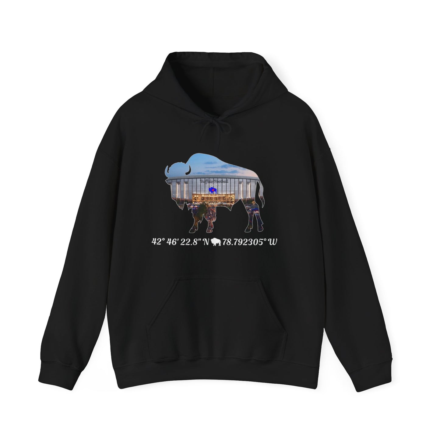 Welcome to Buffalo Football's New Stadium Unisex Heavy Blend™ Hooded Sweatshirt
