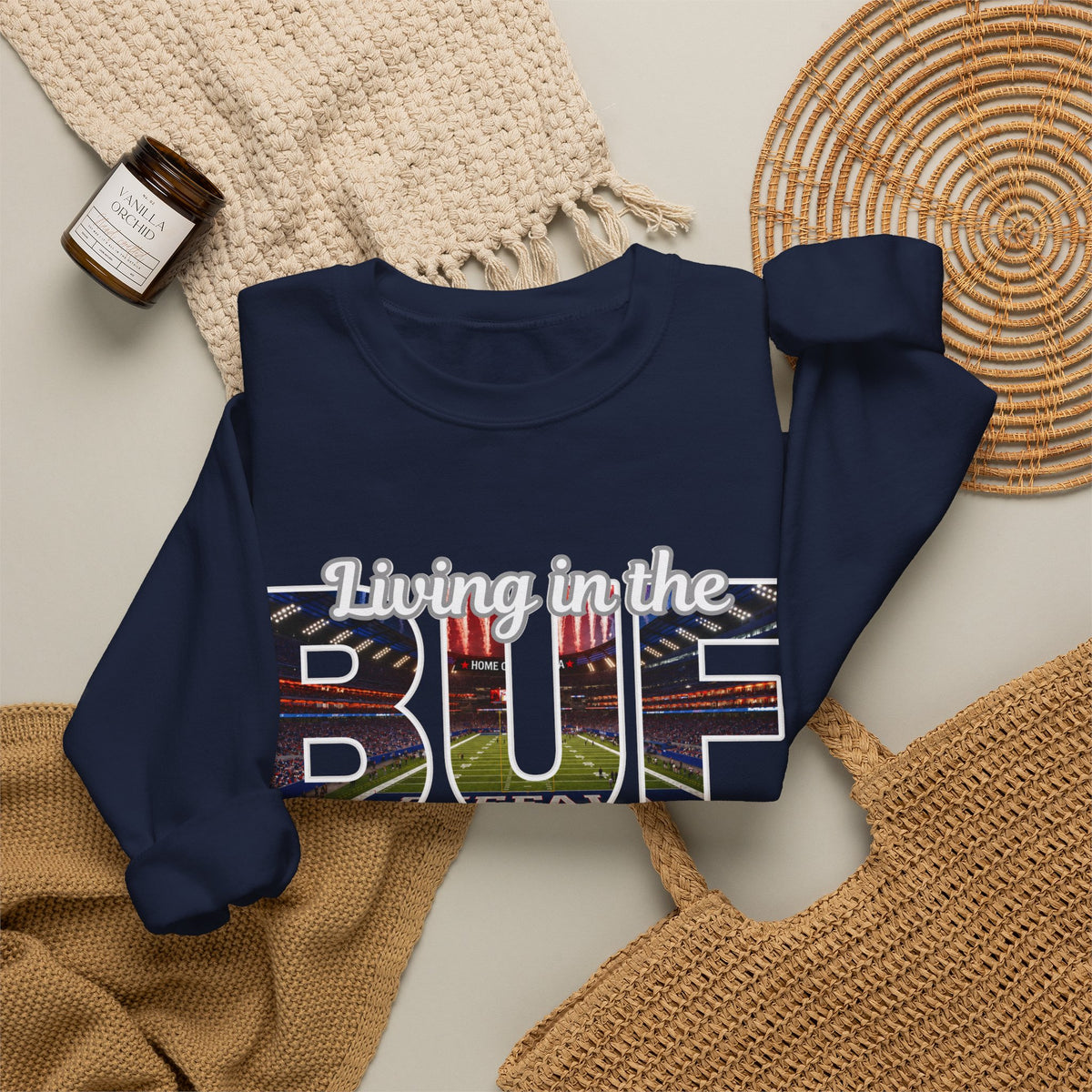 BUF New Stadium Unisex Heavy Blend™ Crewneck Sweatshirt