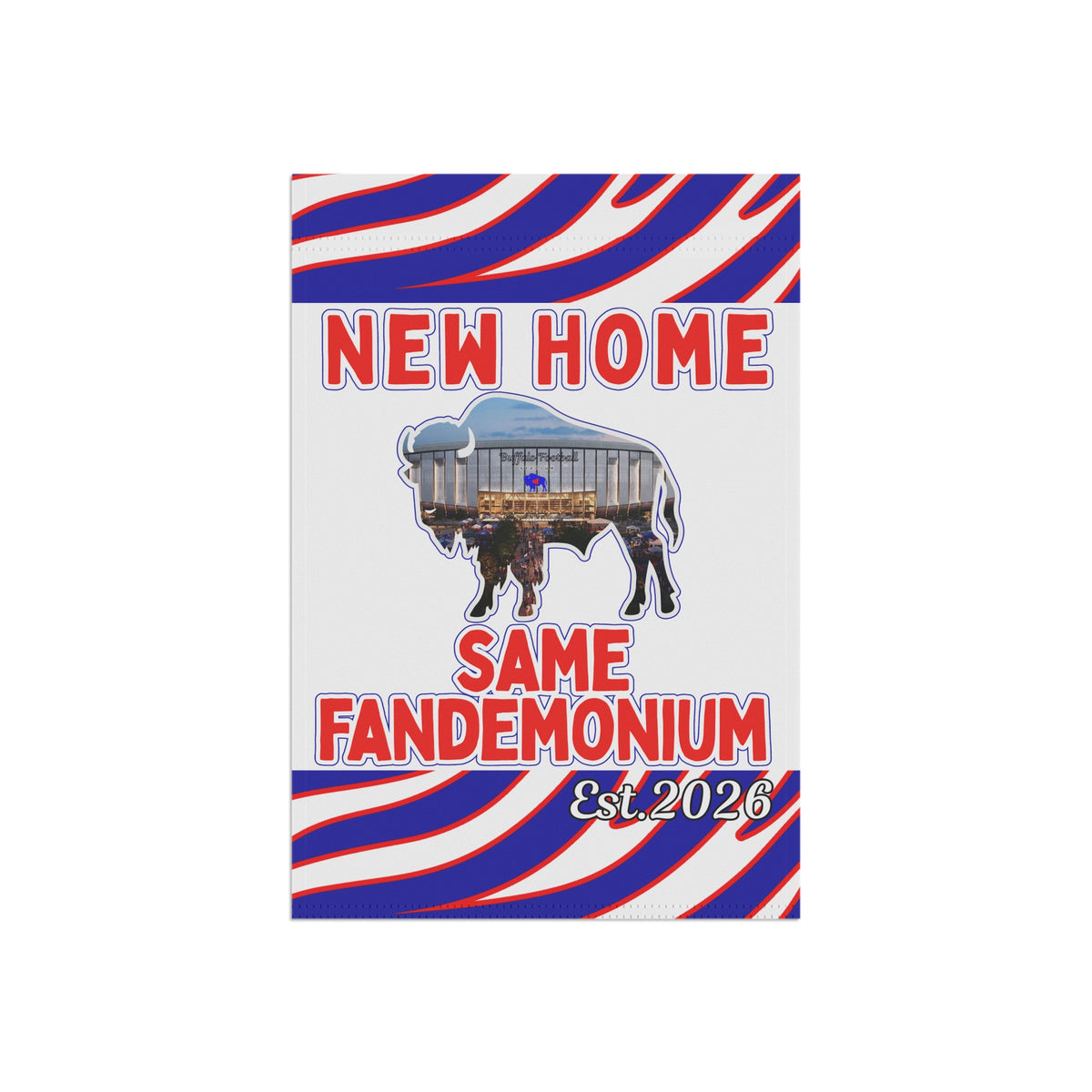 New Football Home 2026 Animal Stripes Garden Flags