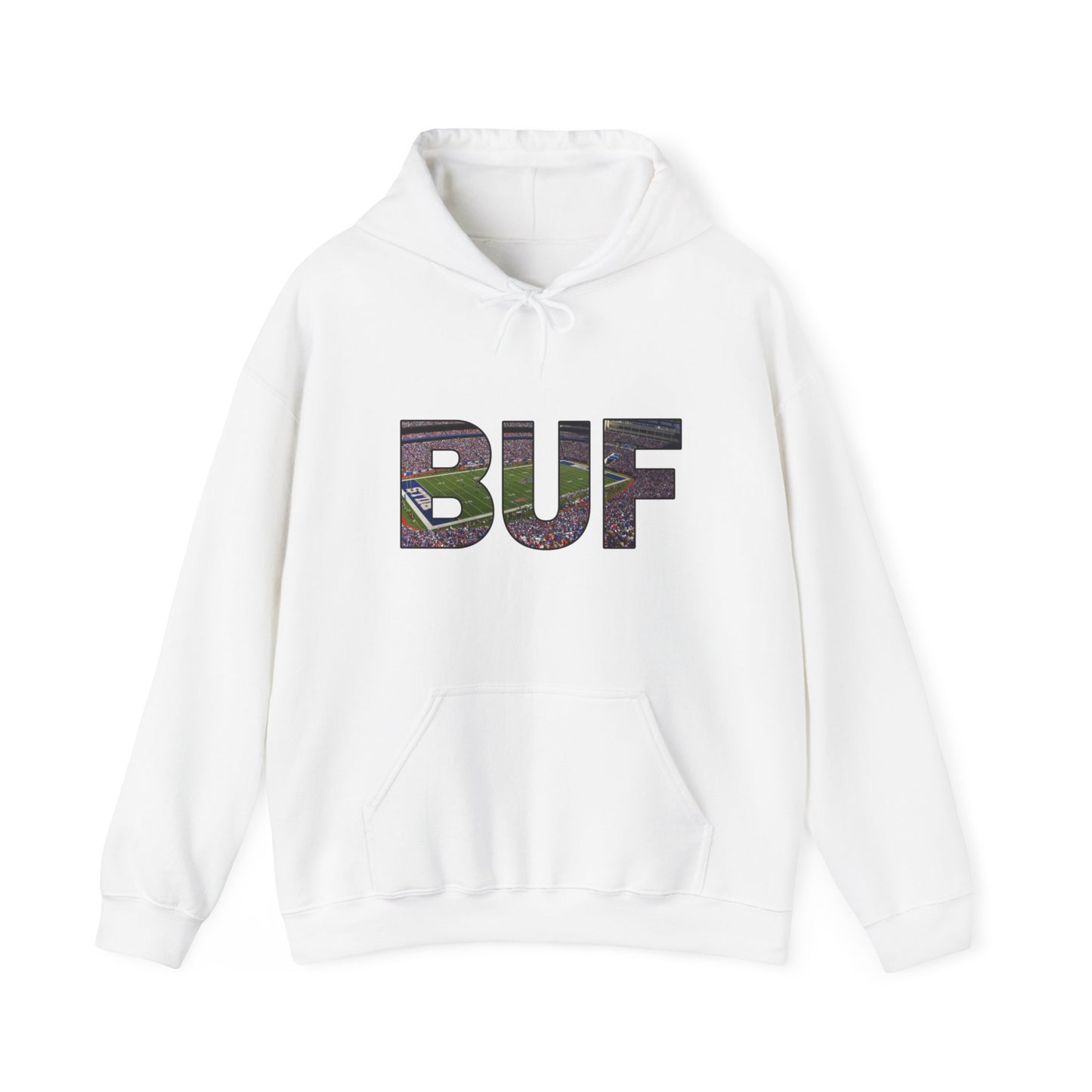 BUF Buffalo Bills Stadium Unisex Heavy Blend™ Hooded Sweatshirt