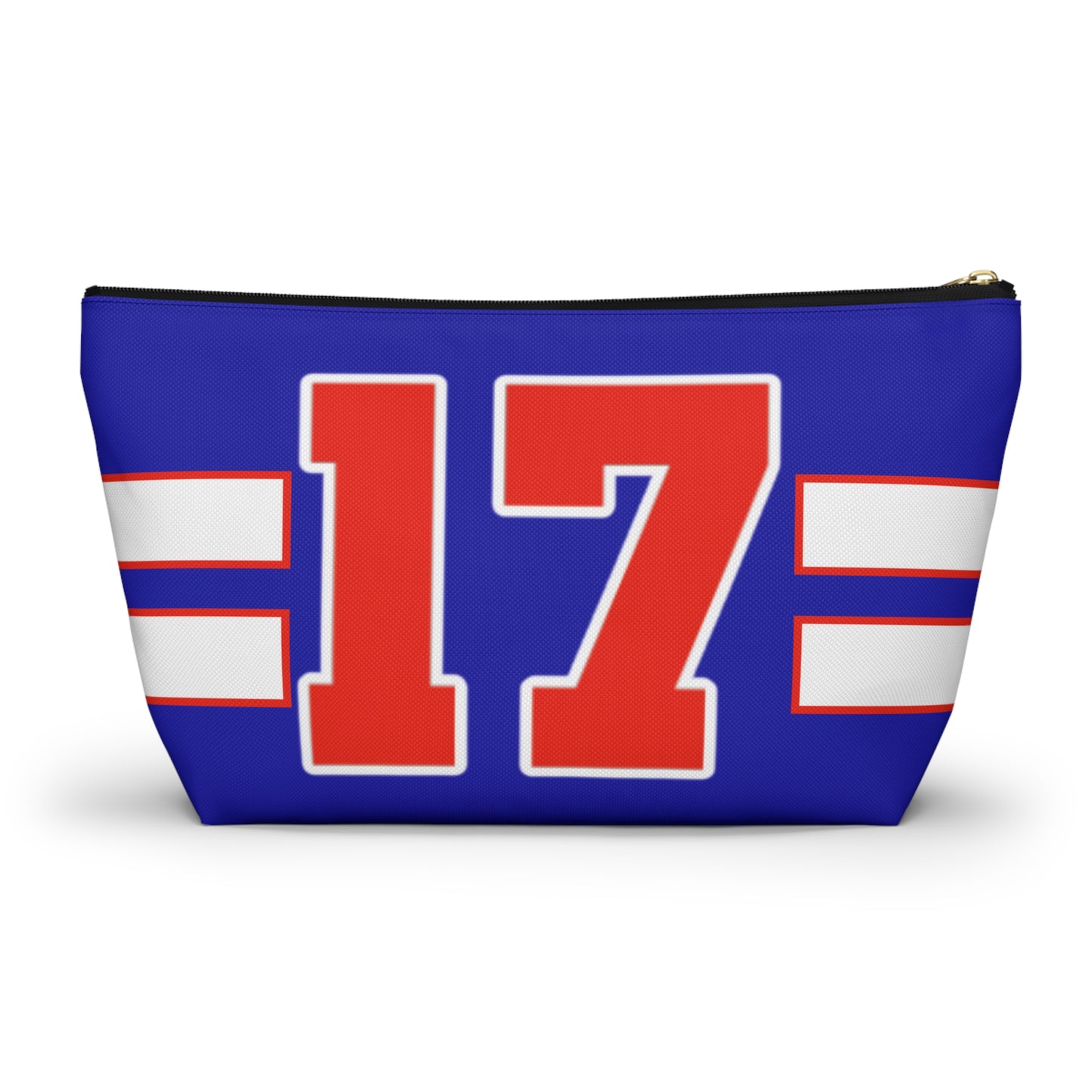 #17 Buffalo Bills Retro Accessory Pouch w T-bottom