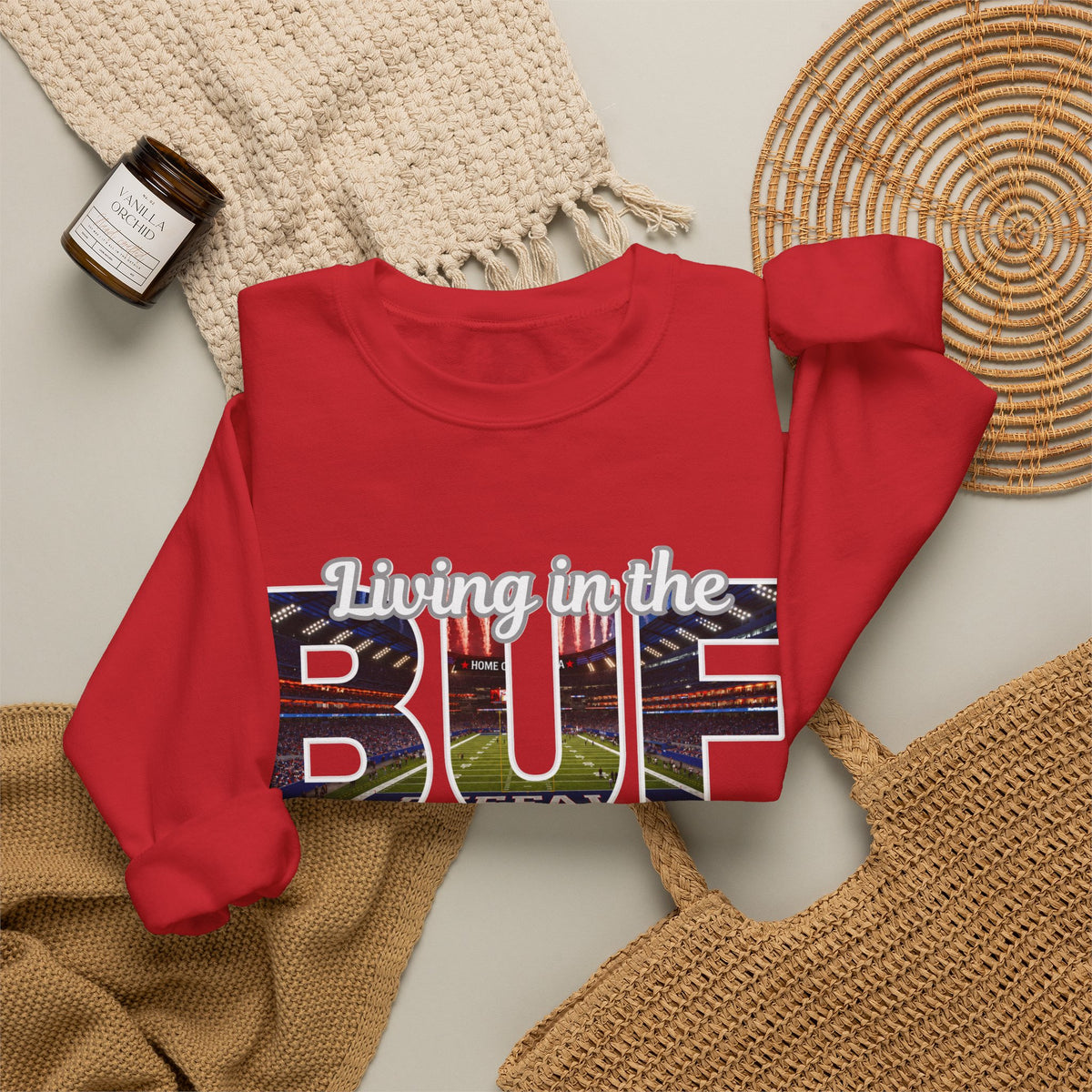 BUF New Stadium Unisex Heavy Blend™ Crewneck Sweatshirt